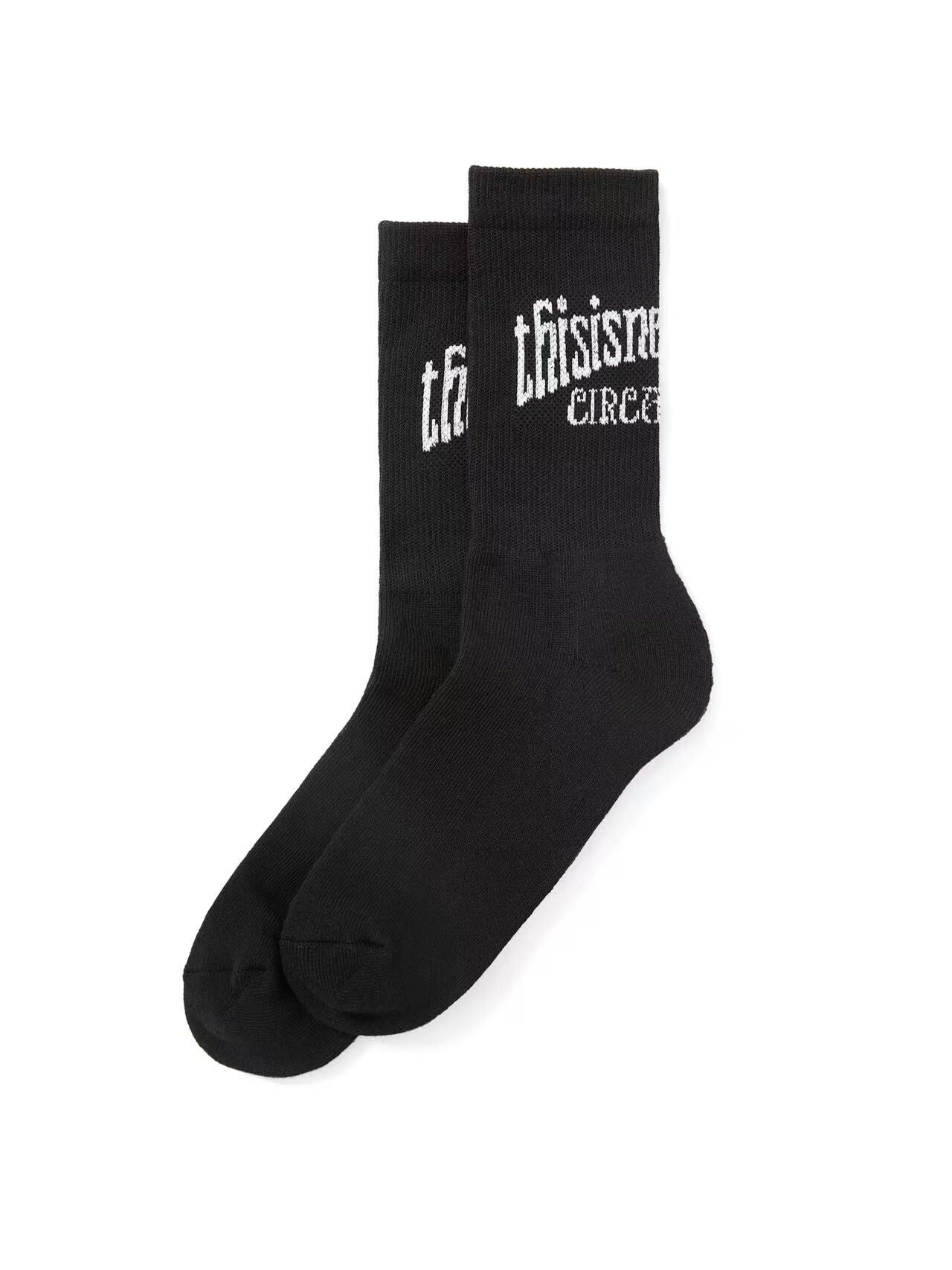 THISISNEVERTHAT RS-LOGO SOCKS TN251TUNSO02 BLACK