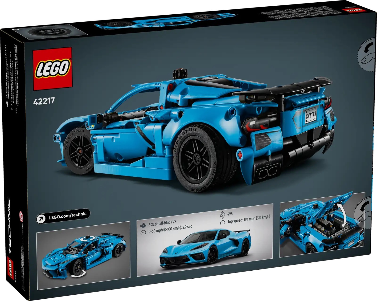 樂高 42217 Chevrolet Corvette Stingray 藍色版 ｜ LEGO Technic｜ 飛米樂高專賣店