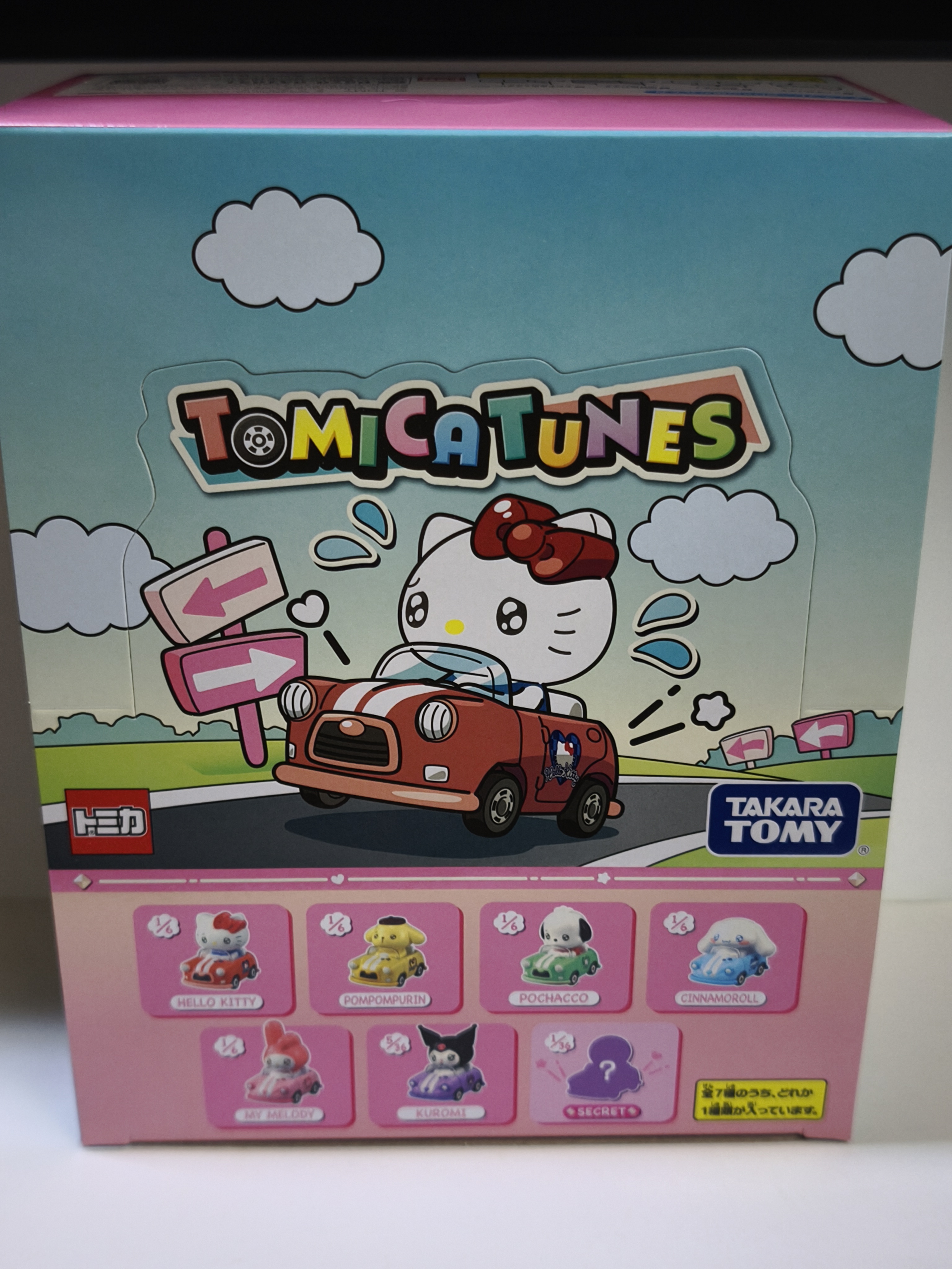 ミニカー TOMICA TUNES SANRIO CHARACTERS Vol.1 BOX TOMICA TUNES SANRIO CHARACTERS Vol.1 / mini car x 6P in Box