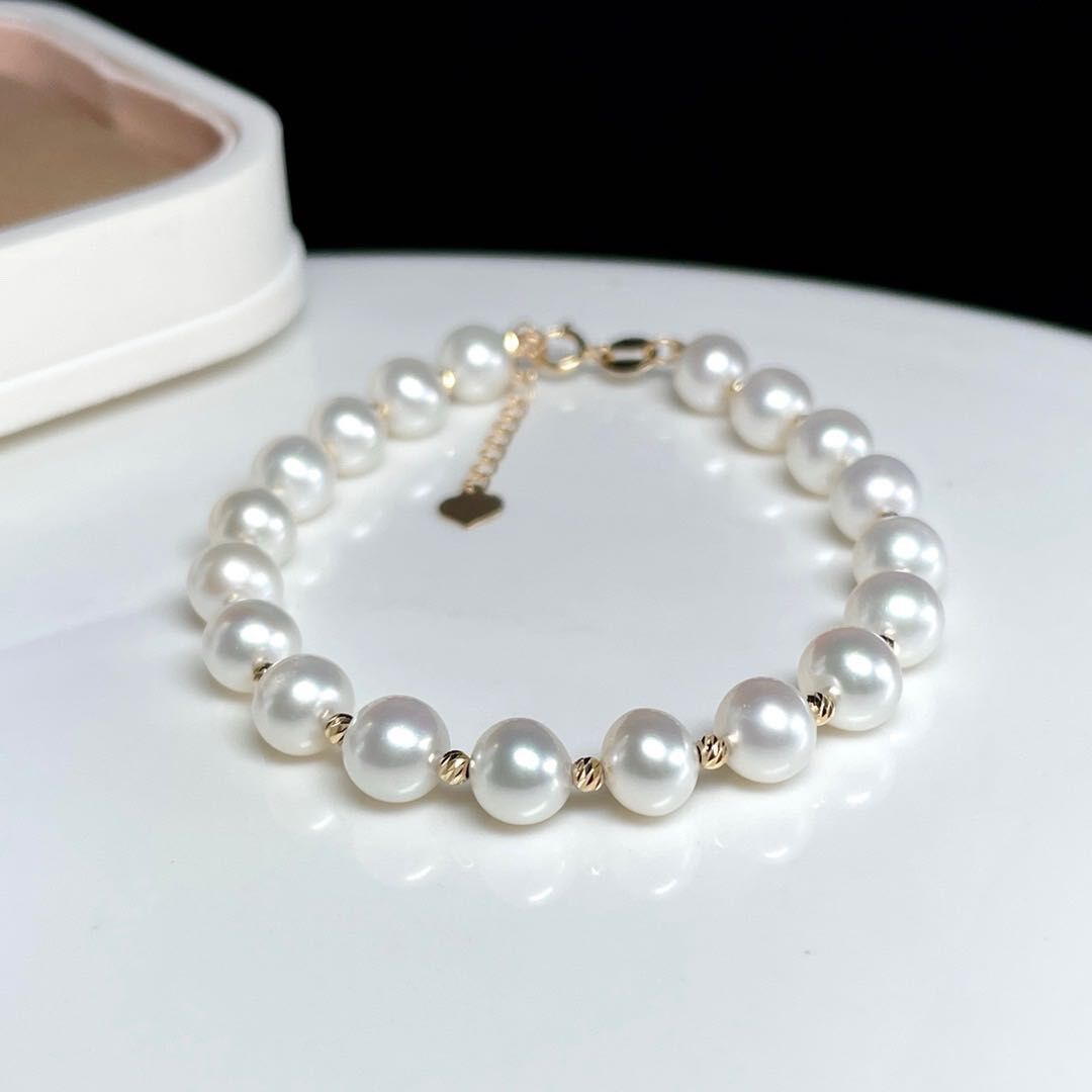 18k黃金珍珠手鏈