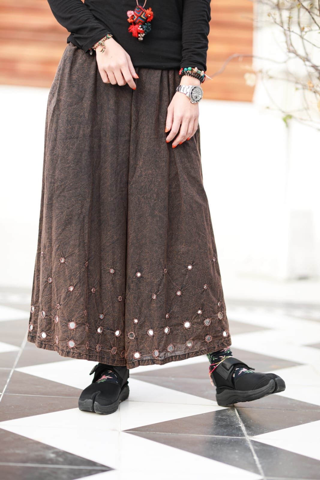 MALAIKA 褲 - MIPT104SBK