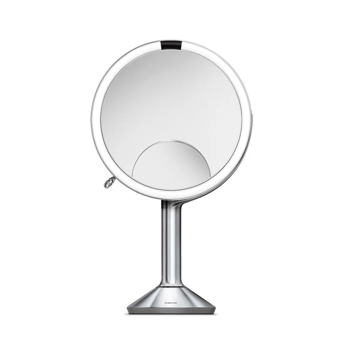 美國品牌SIMPLEHUMAN 8" 三合一自動感應座檯鏡 (1x, 5x, 10x) 拉絲銀【香港行貨】  -ST3024