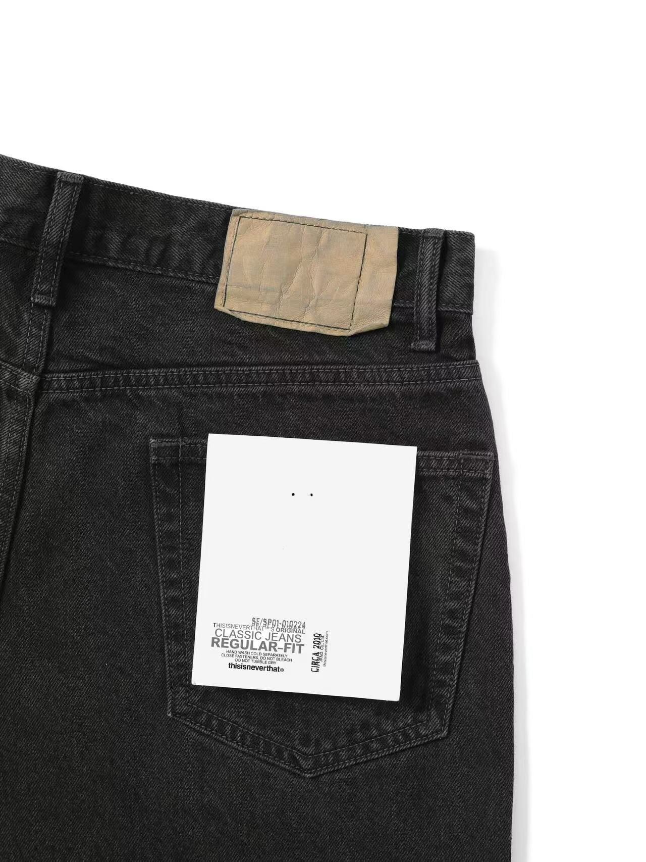 THISISNEVERTHAT REGULAR JEANS TNCO0DPA5P01 BLACK
