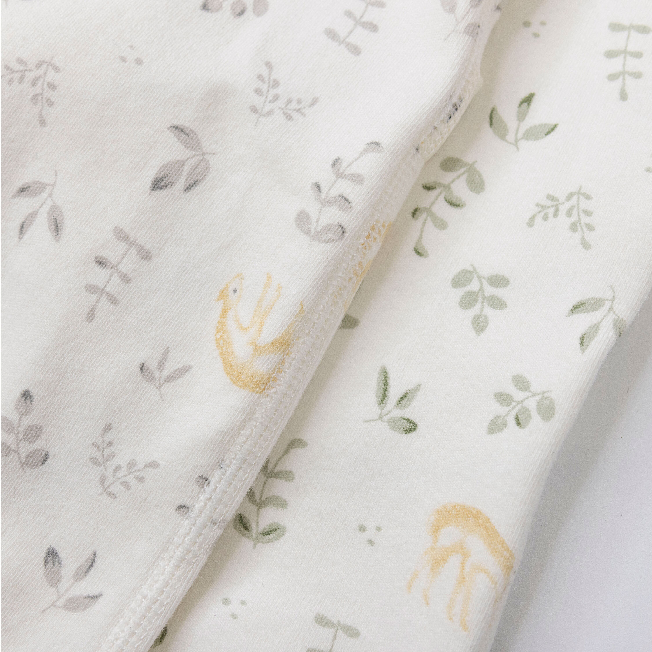 純淨系列【T3061】滿版森林小鹿親膚長袖連身衣＊二色