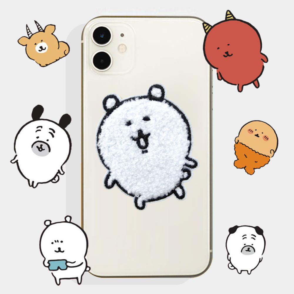 現貨｜韓國限定 白熊 毛絨刺繡手機支架 隨機款式