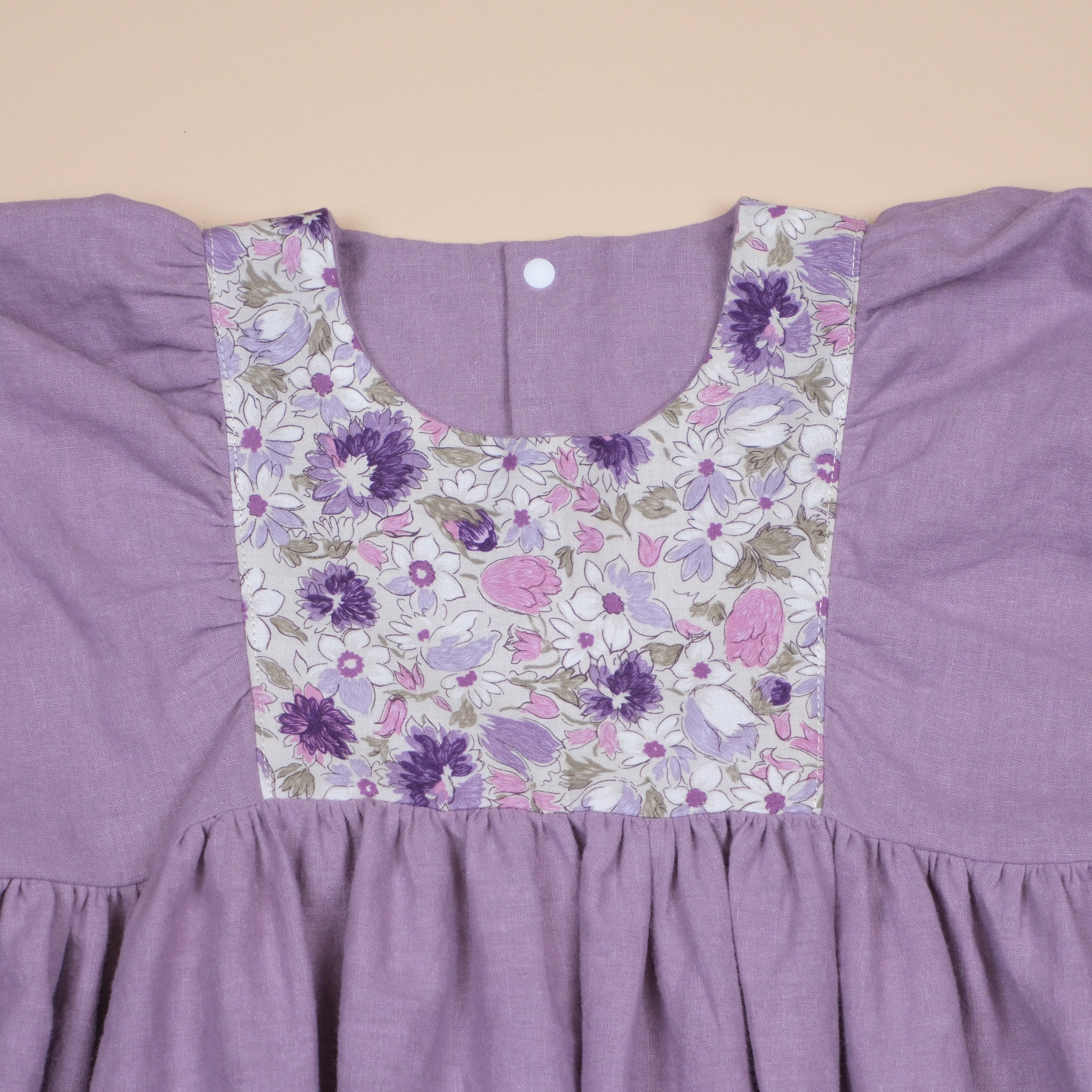 花語時光 Hanakotoba ⟡ 暮霞丁香 ⟡ 手作女童半袖洋裝