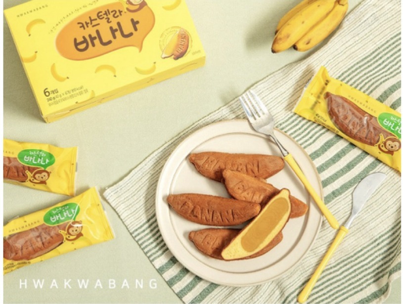 (3116)️韓國連線 -  卡斯提拉香蕉蛋糕 (40g*6ea )