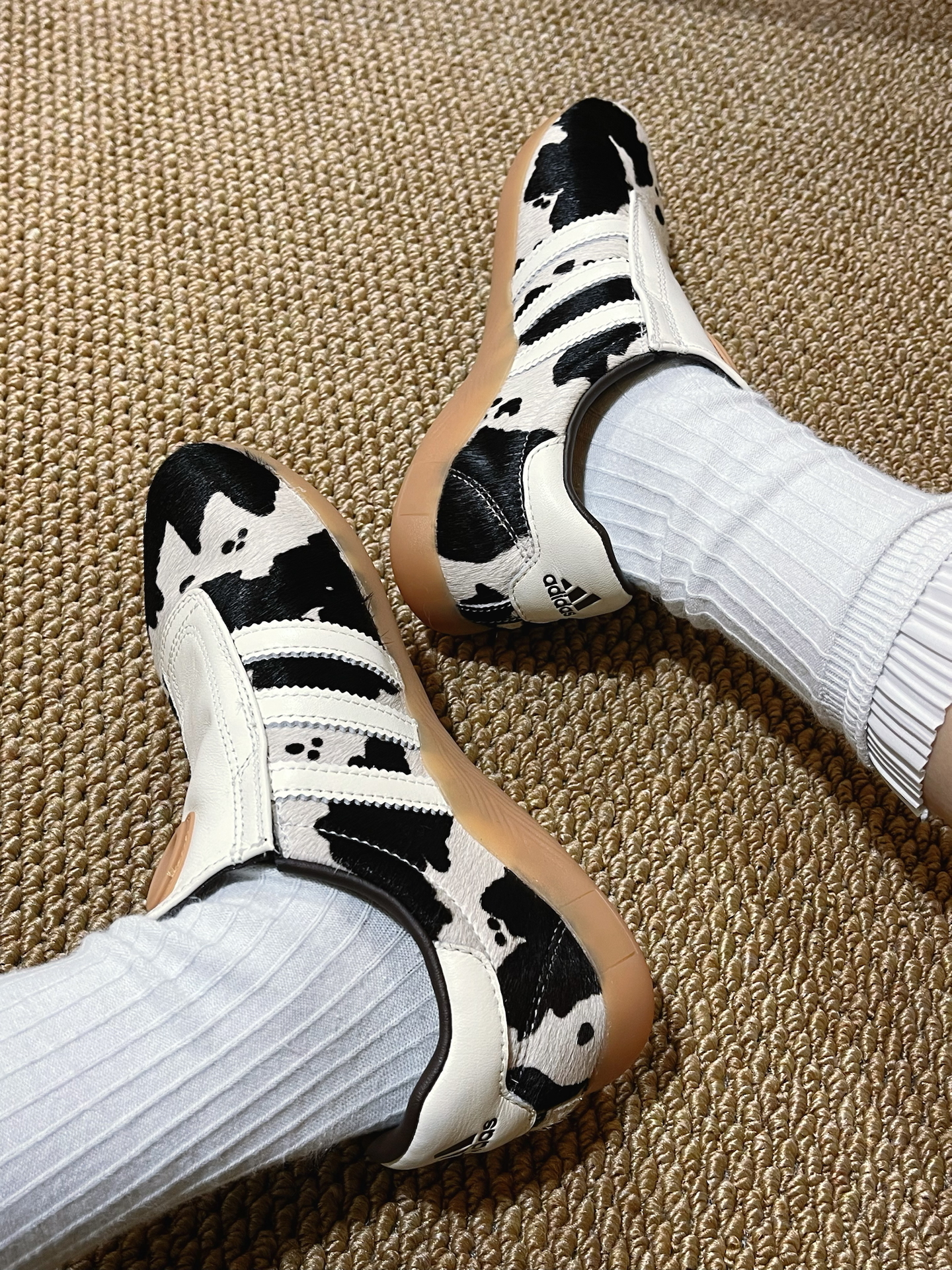 Adidas Originals Takewondo 乳牛紋 白黑色 馬毛 復古 德訓鞋 薄底鞋 跆拳道鞋 JS0297/預購