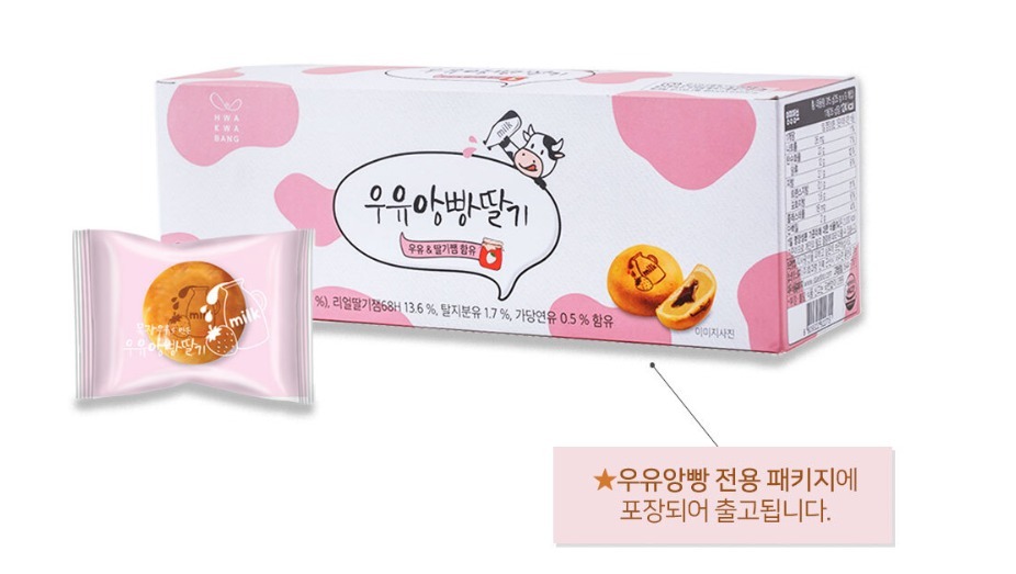 (3120)️韓國連線 -  草莓牛奶麵包(9件)