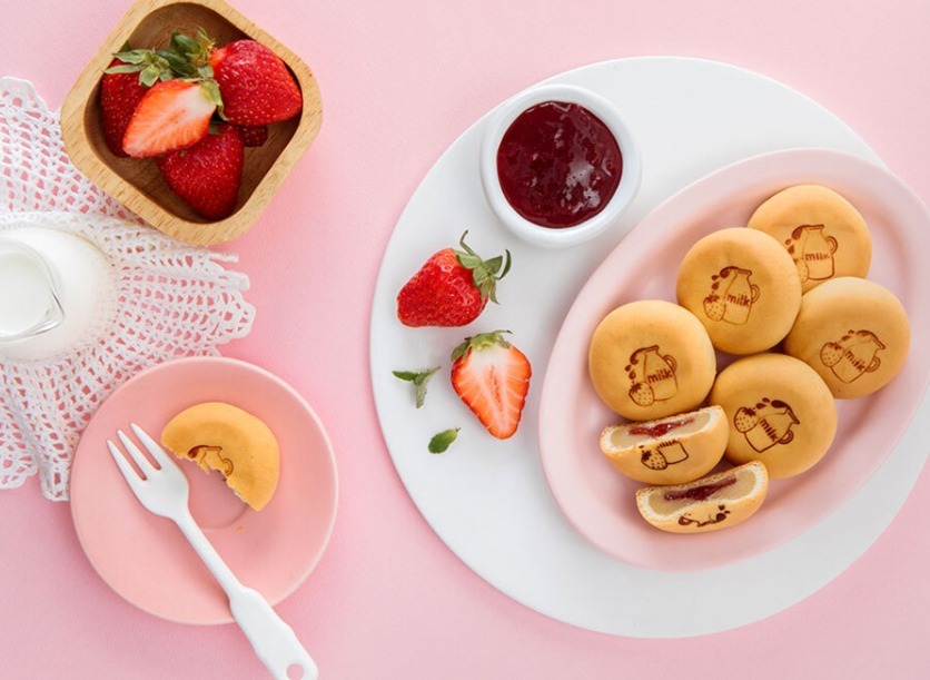 (3120)️韓國連線 -  草莓牛奶麵包(9件)