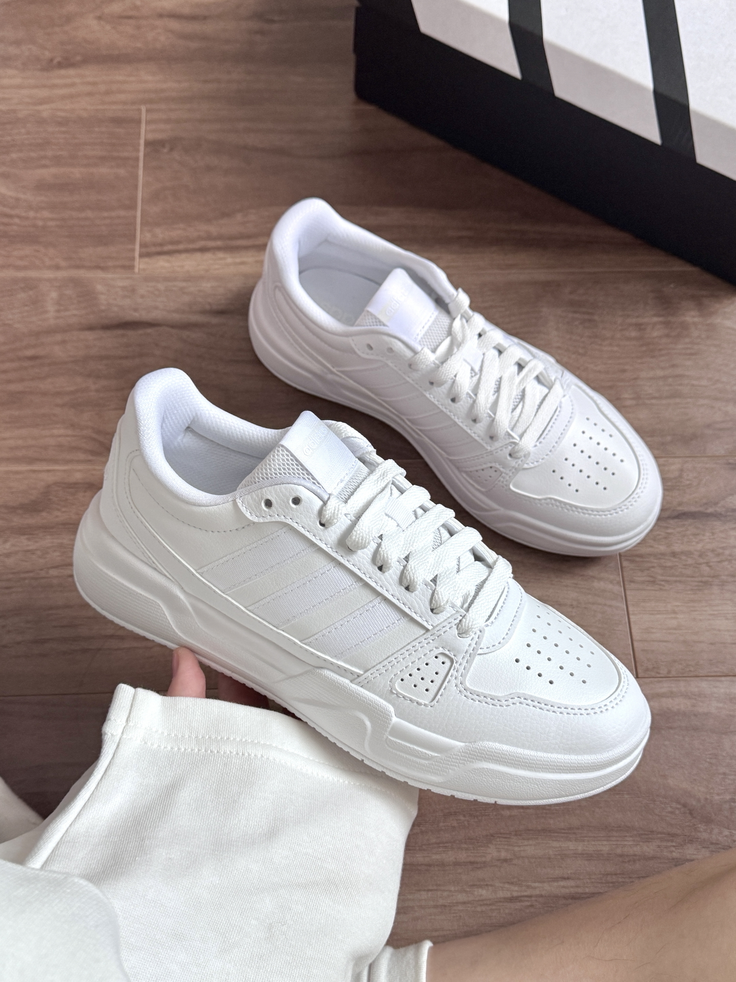 Adidas LITE Baller 全白 皮革 復古 小白鞋 板鞋 男女款 JS4358/預購