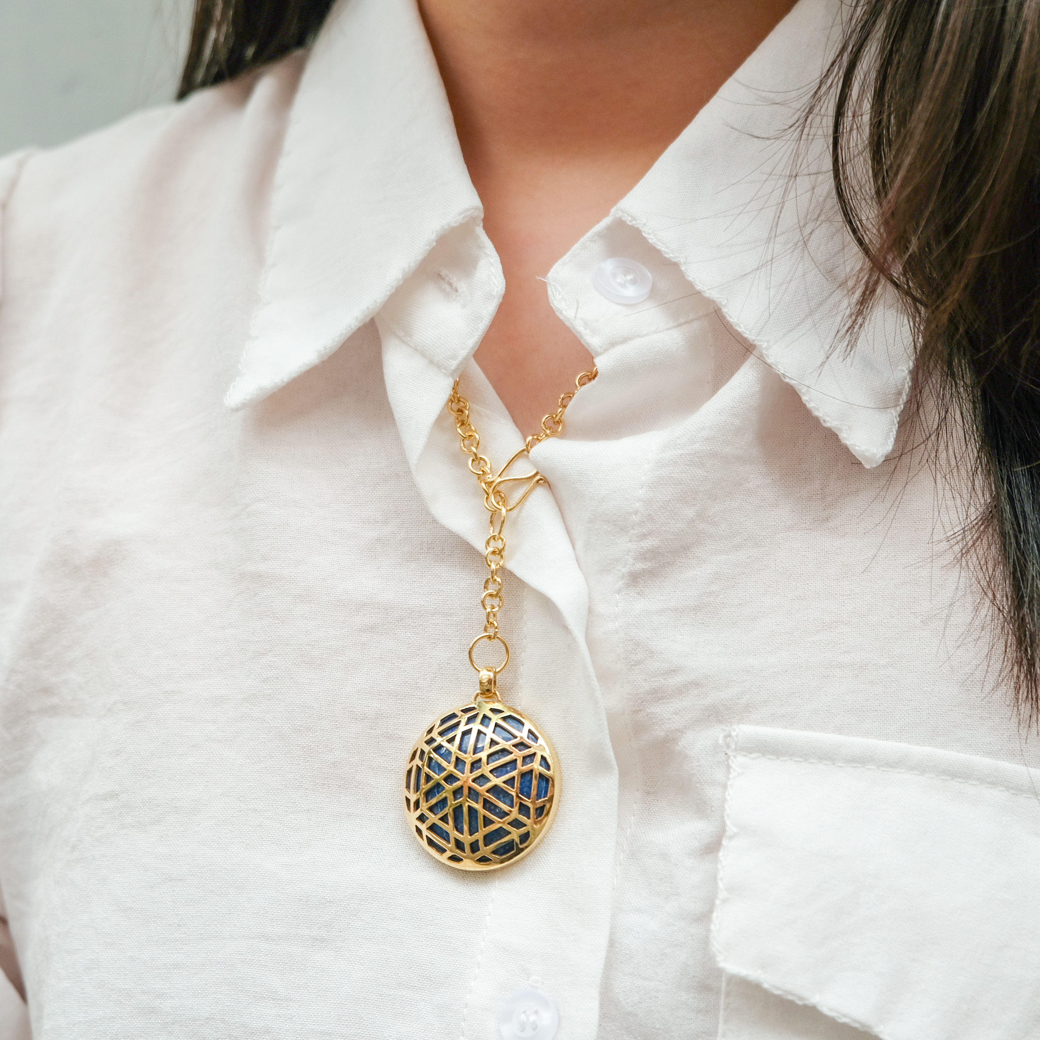 伊斯蘭金工｜jali lattice 青金石墜鍊｜阿富汗