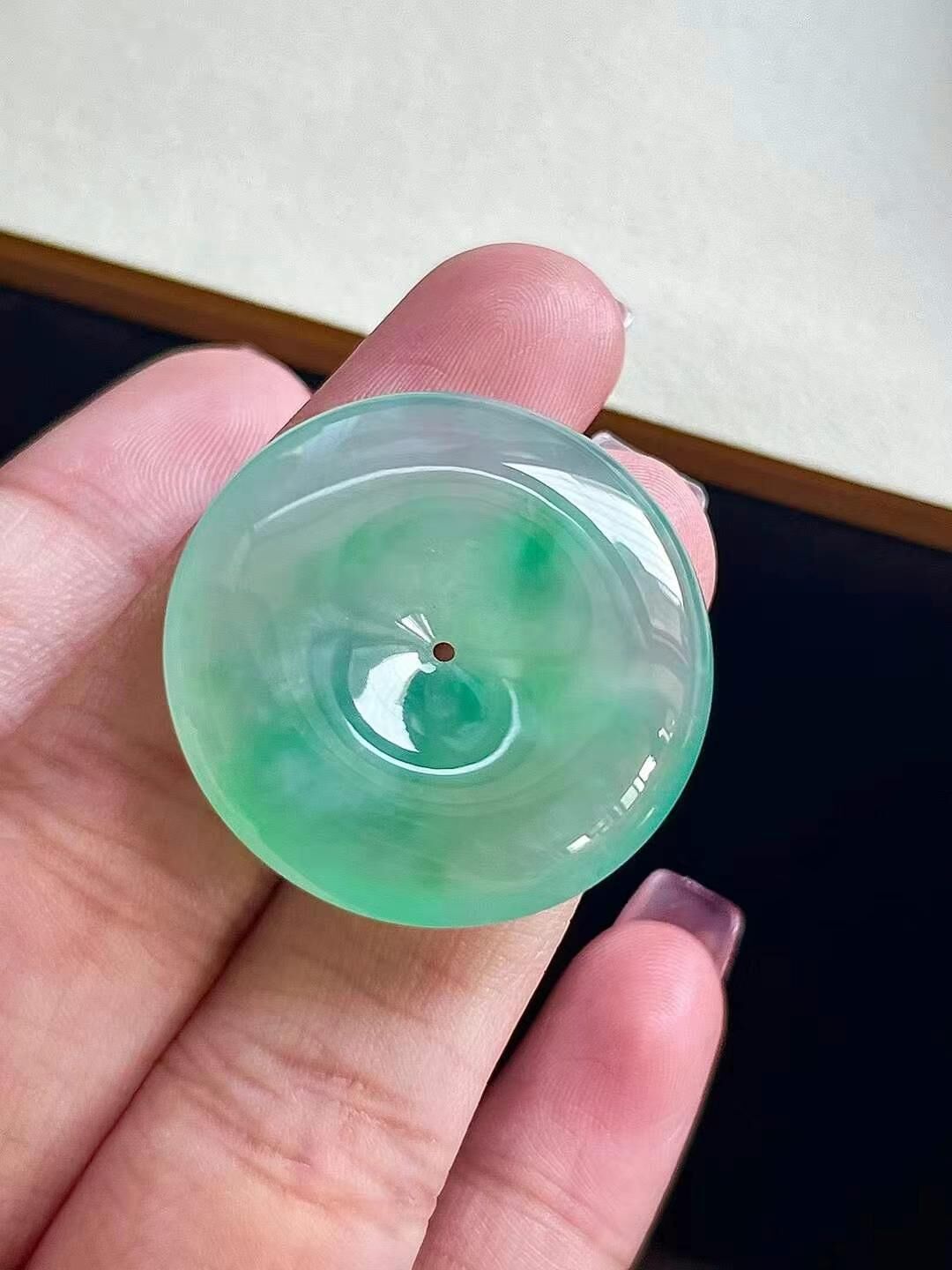 519380 翡翠平安扣 (29.6mm直徑)