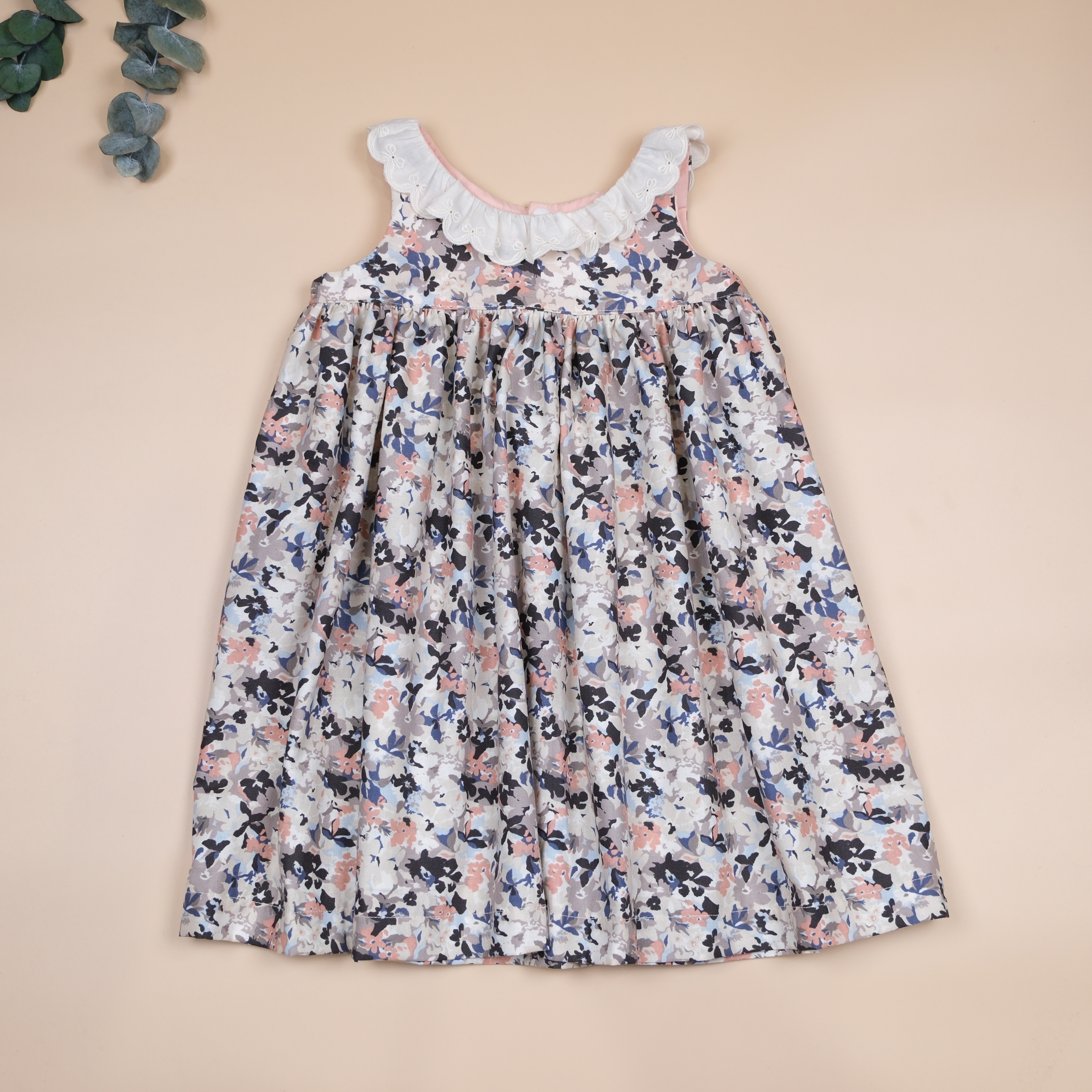 坎特伯雷小女孩 Canterbury Girl ❁ 暮粉花影 ❁ 高腰洋裝