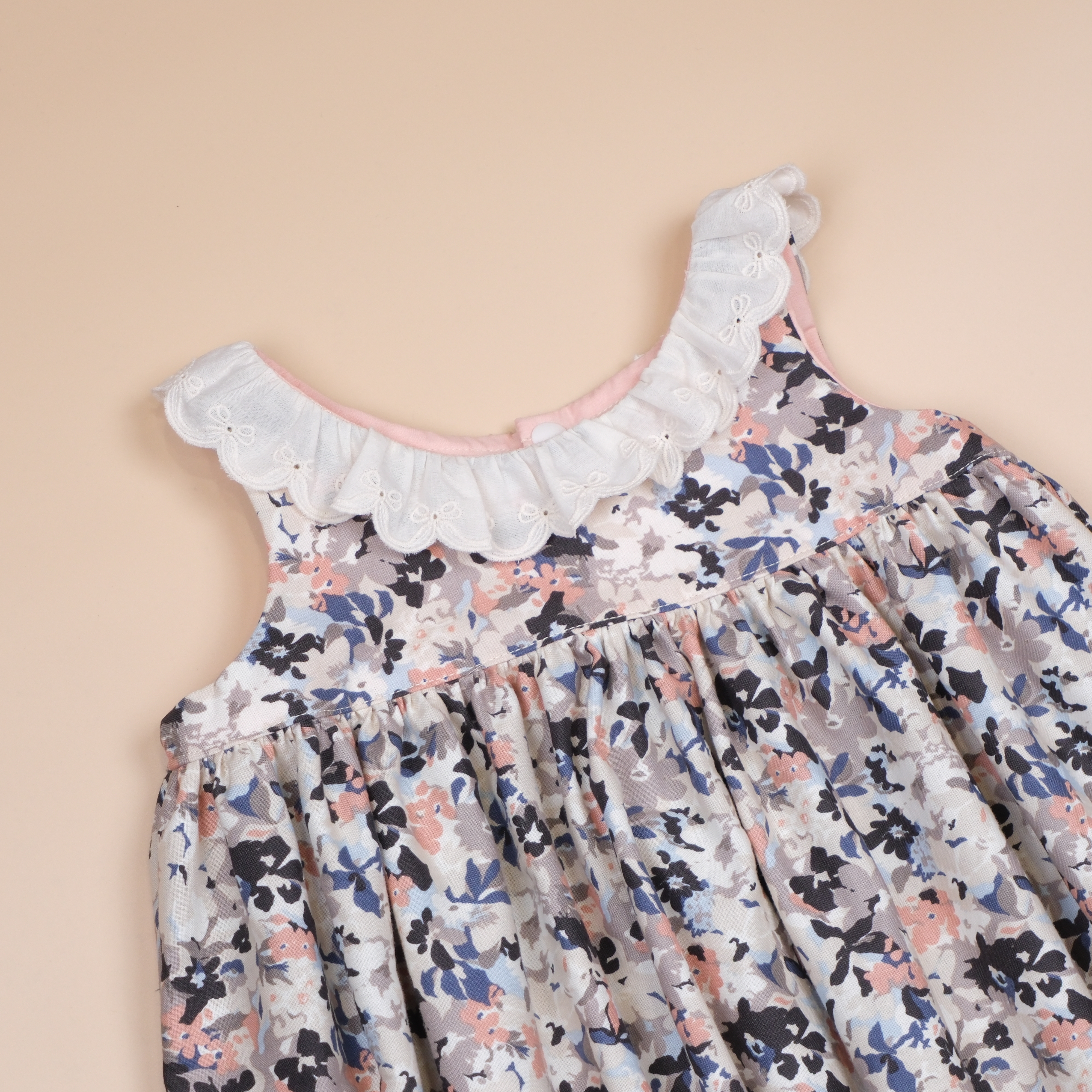 坎特伯雷小女孩 Canterbury Girl ❁ 暮粉花影 ❁ 高腰洋裝