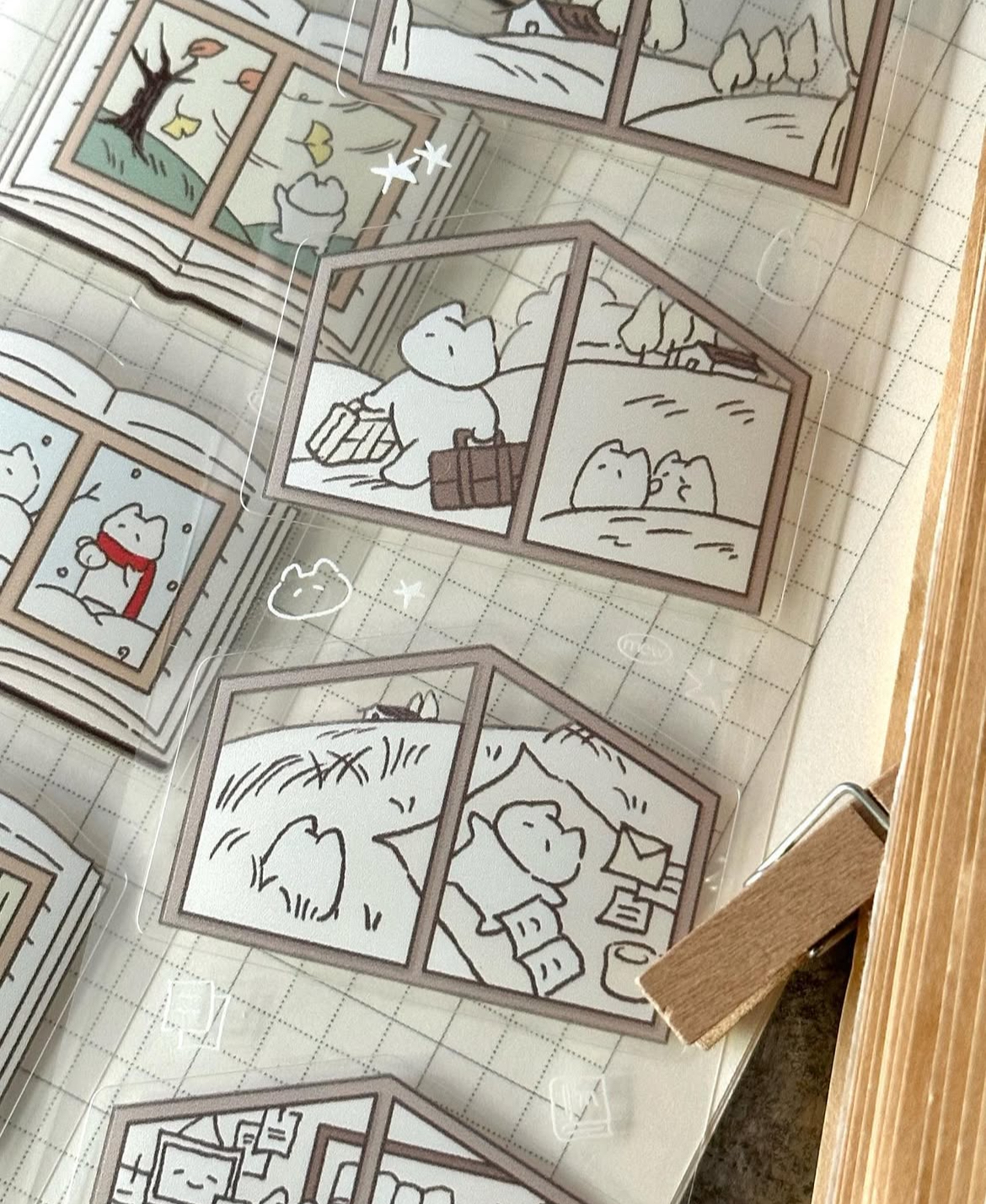 Mewmewbeam | 窗外風景 貼紙（8021）