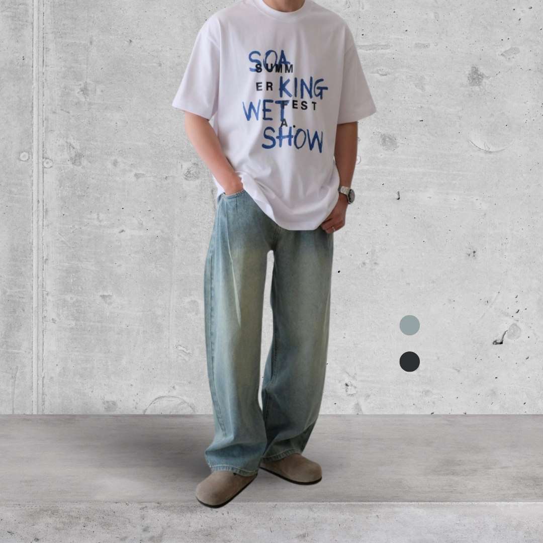 （部分現貨）售完不補 NJ167 韓系 水洗 刷色 牛仔 彎刀褲