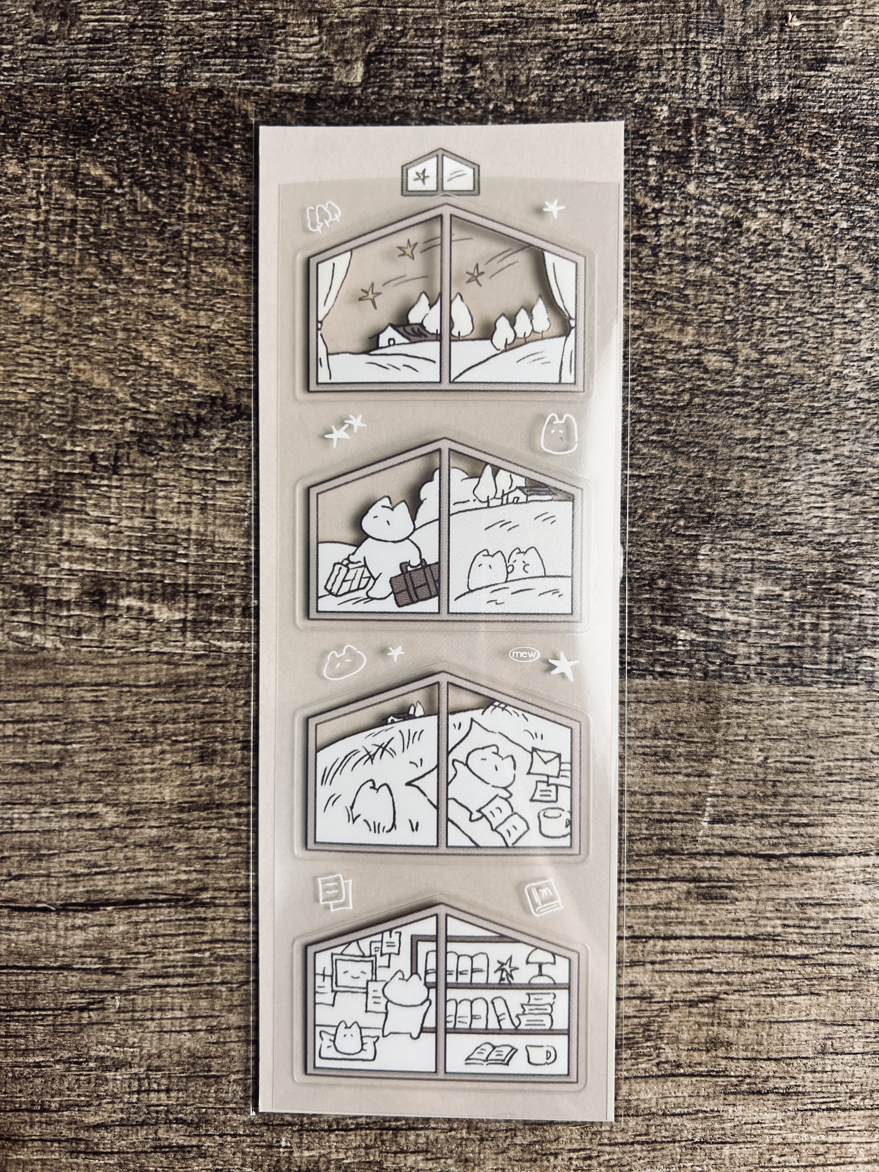 Mewmewbeam | 窗外風景 貼紙（8021）