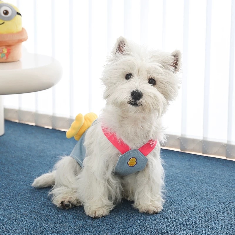 环球影城小黄人系列 小黄人多巴胺糖果牛仔裙