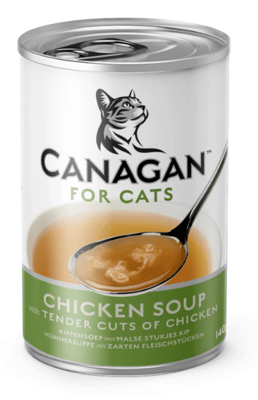 Canagan - 新鮮慢煮湯品 營養補水雞肉湯 (貓用)140g【原箱12 罐】【訂貨需時約3-5天】