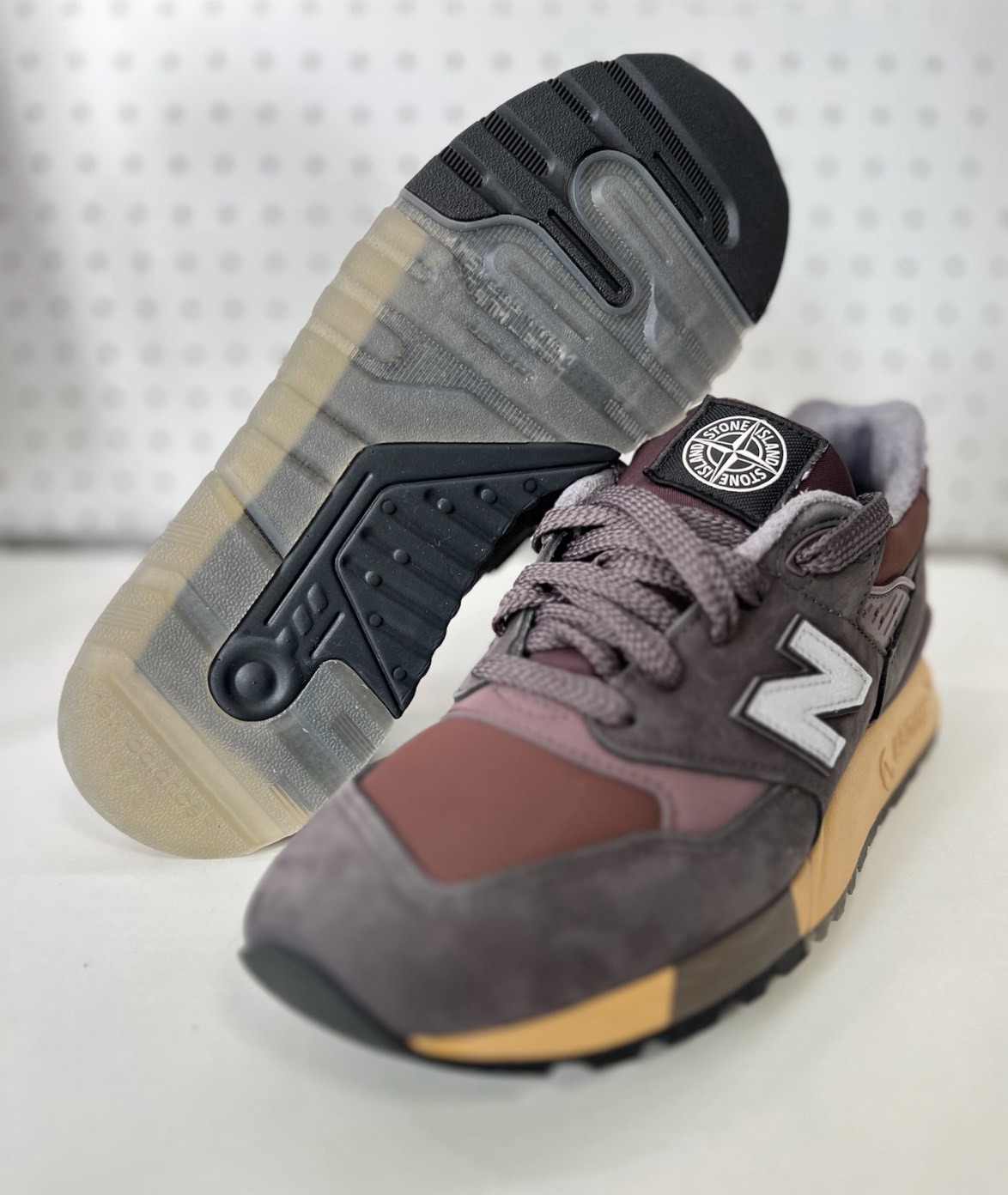 STONE ISLAND x New Balance 深棕998 聯名休閒鞋