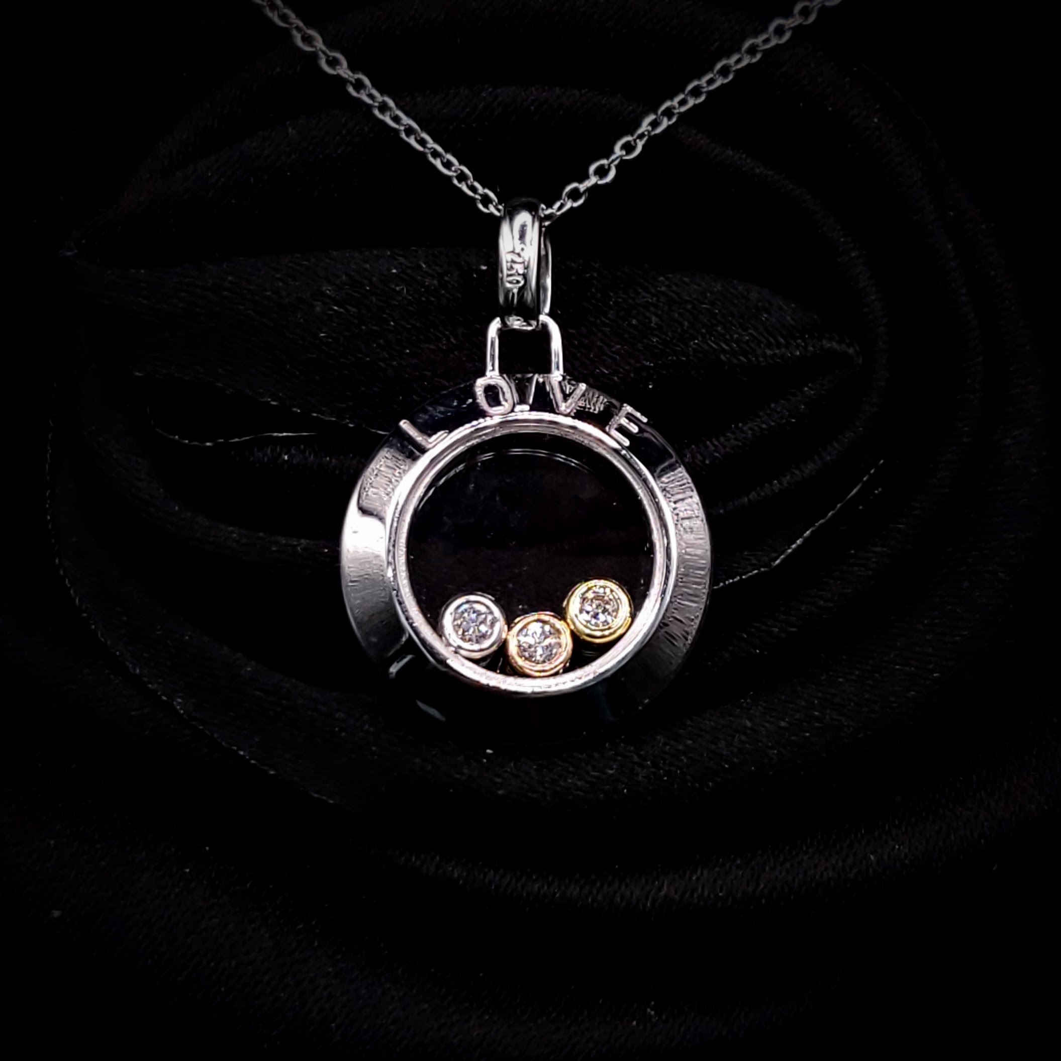 全新18K金6份鑽石吊墜