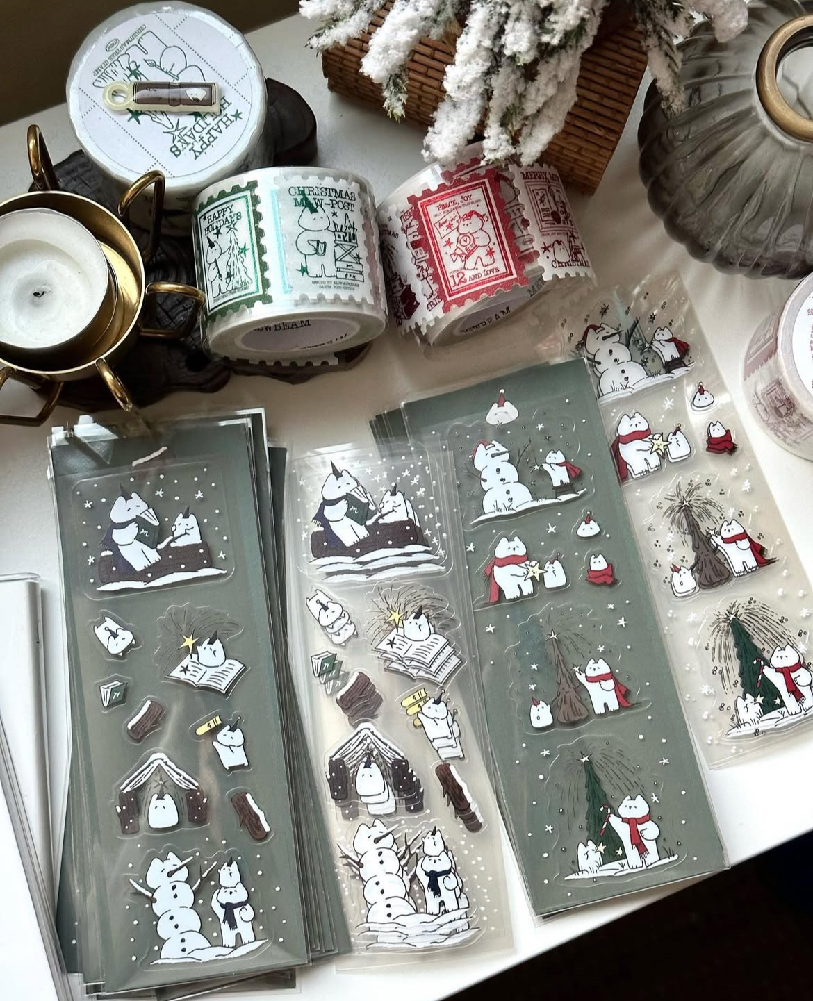 Mewmewbeam | 聖誕喵快樂貼紙（兩款可選）