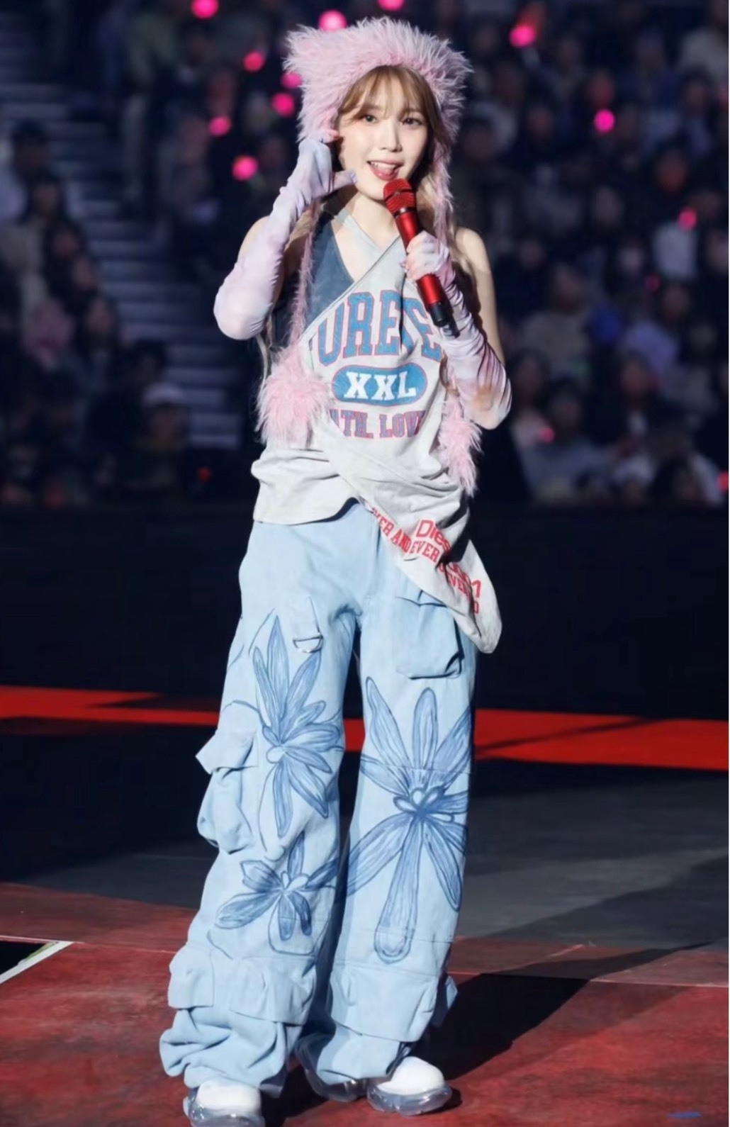 DIESEL 女款灰色掛脖不對稱背心 IU同款 歐美風 辣妹風