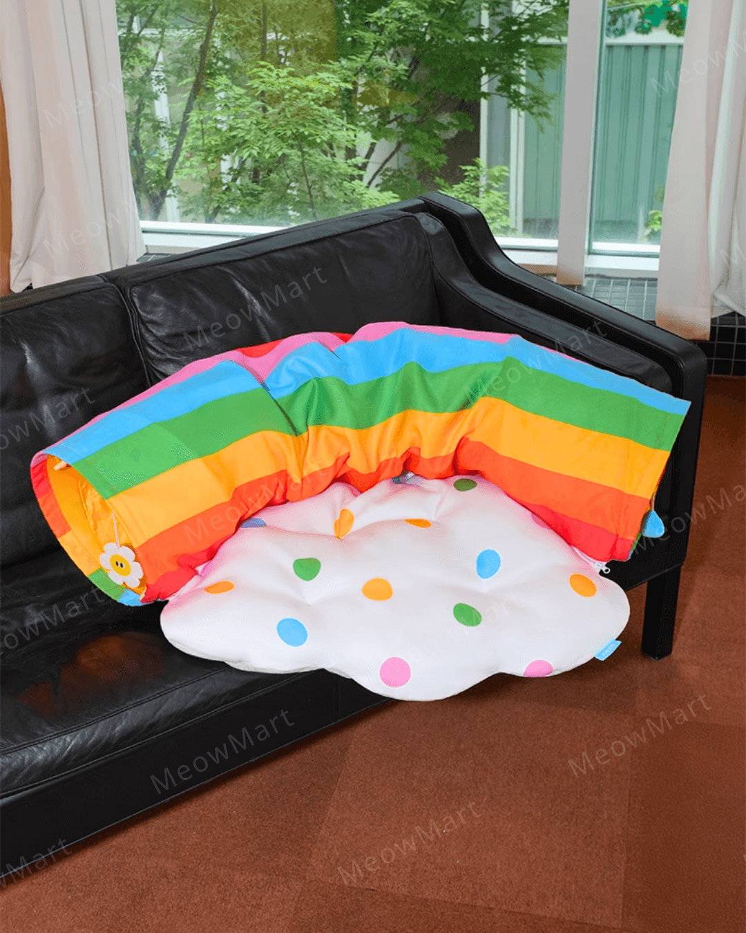 繽紛彩虹隧道貓窩