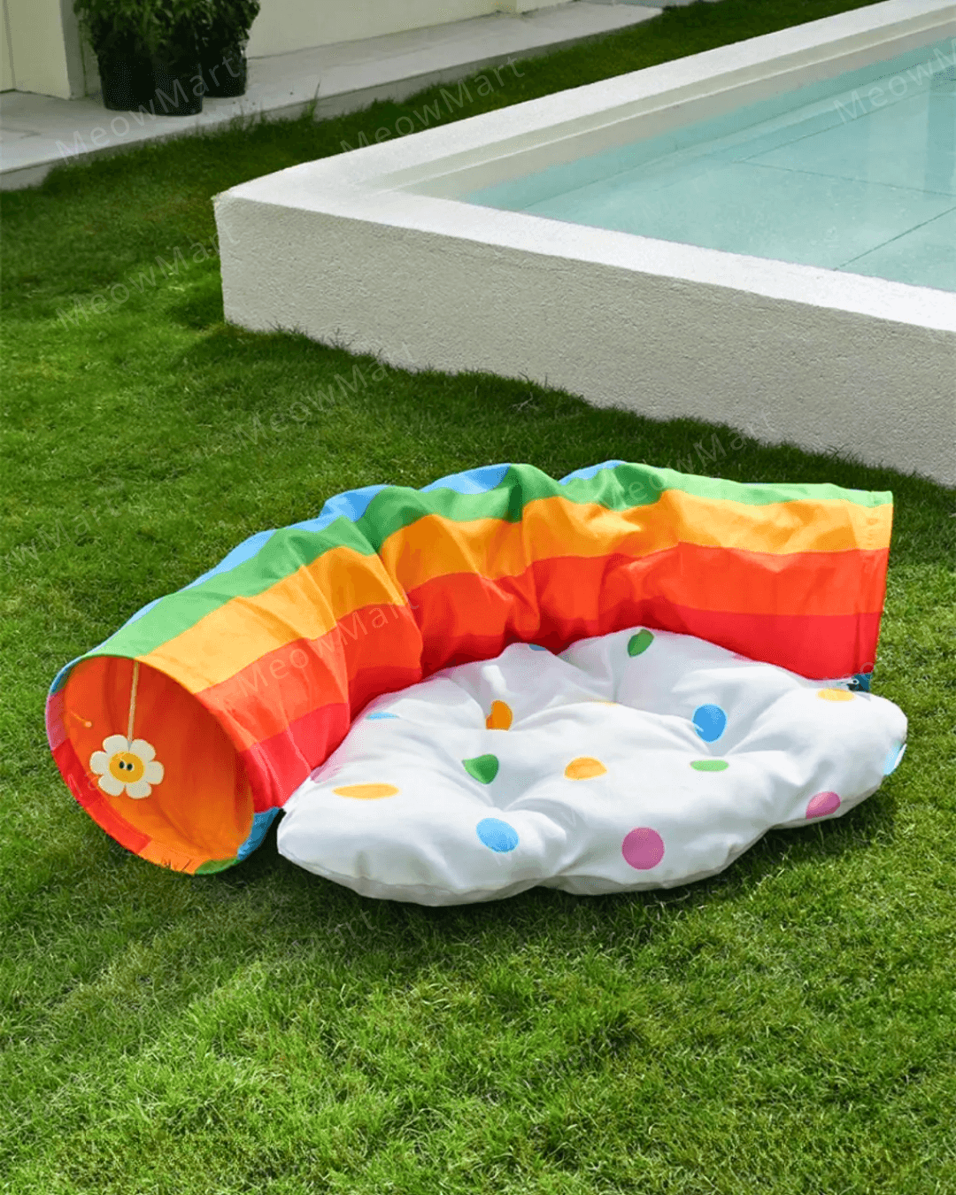 繽紛彩虹隧道貓窩