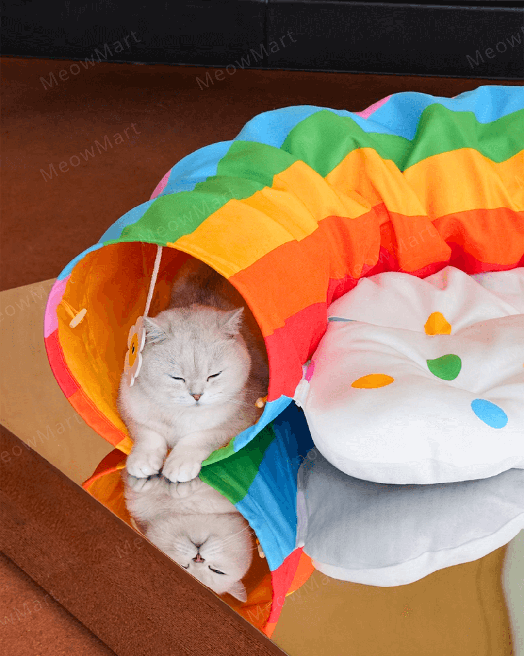 繽紛彩虹隧道貓窩