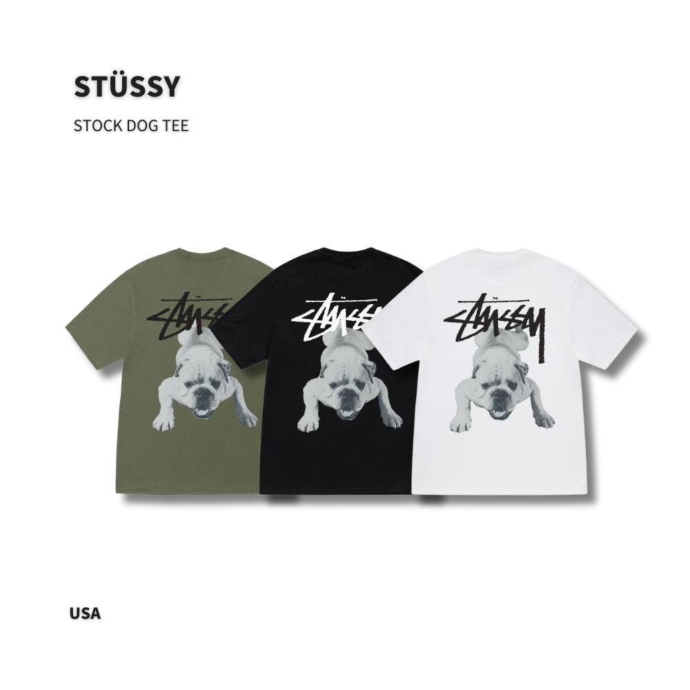 ★25SS 大人気★STUSSY STOCK DOG TEE Stussy Stock Dog Tee White Men's - SS25 - US
