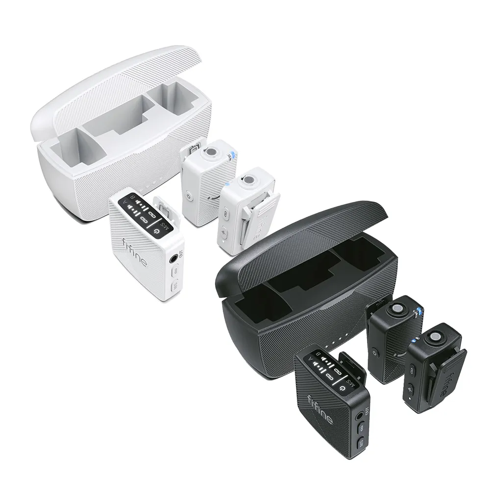 FIFINE M9 雙無線領夾式直播麥克風 台灣總代理保固