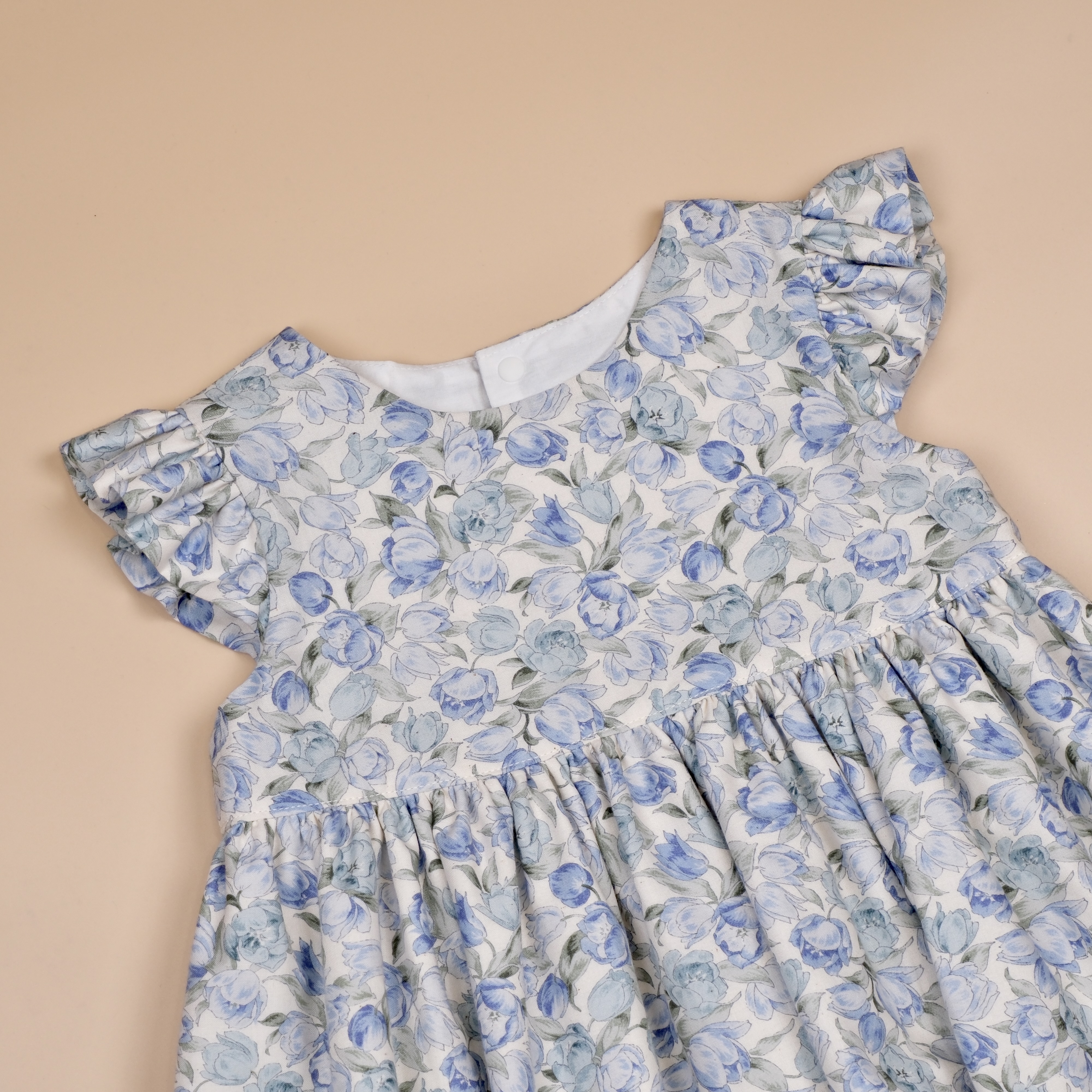 花霧輕語 ❊ 藍色鬱金香 ❊ 飛袖女童洋裝