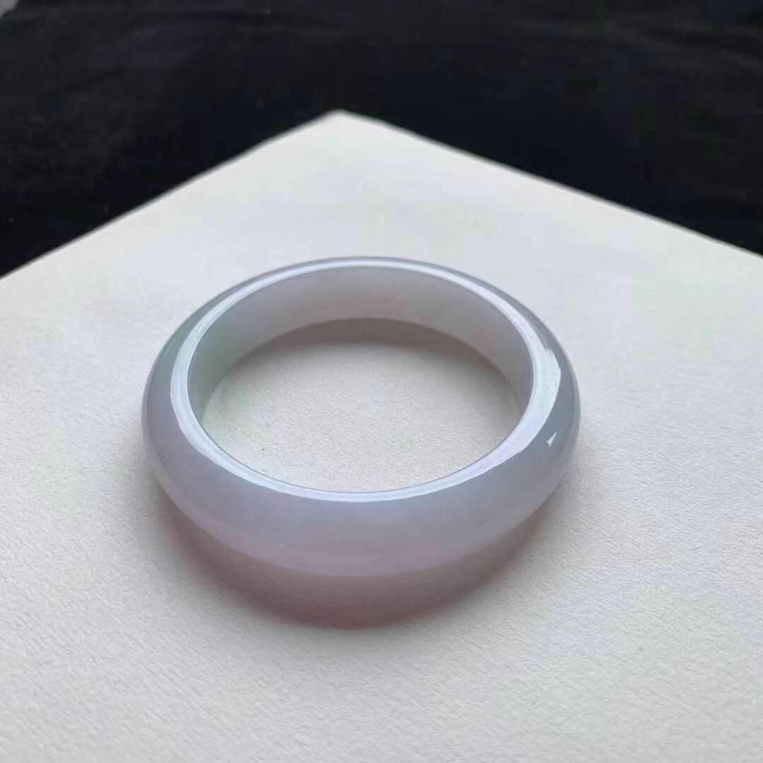 5195655 58mm冰粉紫翡翠正圈手鐲 (56-58)