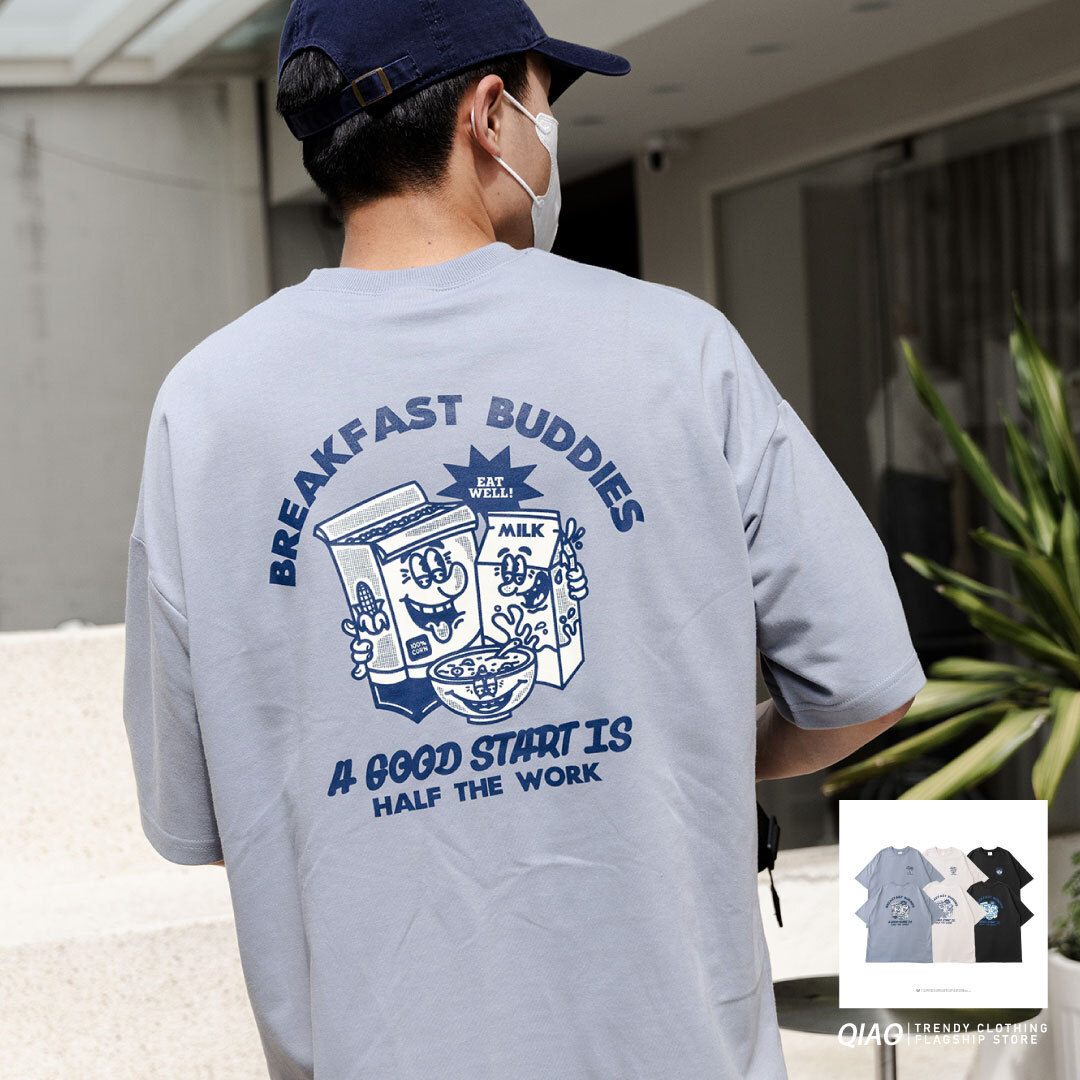 t-shirt - EAT牛奶玉米片