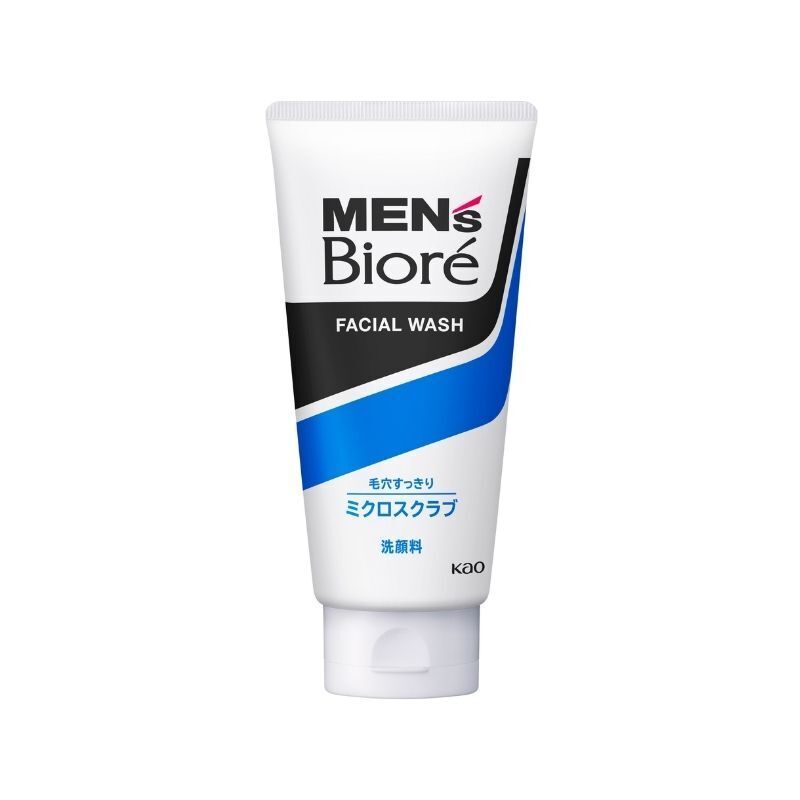 花王碧柔 男士磨砂微粒潔面乳130g 深藍 (Barcode: 4901301257680)