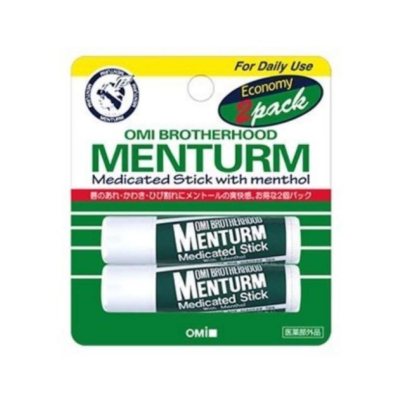 近江兄弟 防乾燥薄荷潤唇膏 4g x 2支裝 (Barcode: 4987036413478)