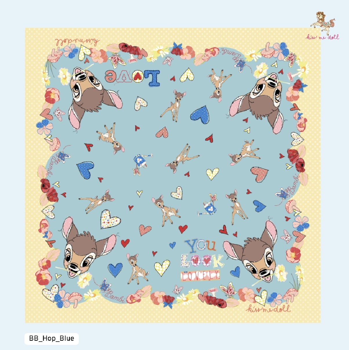 KISS ME DOLL - 真絲絲巾 ( BAMBI )