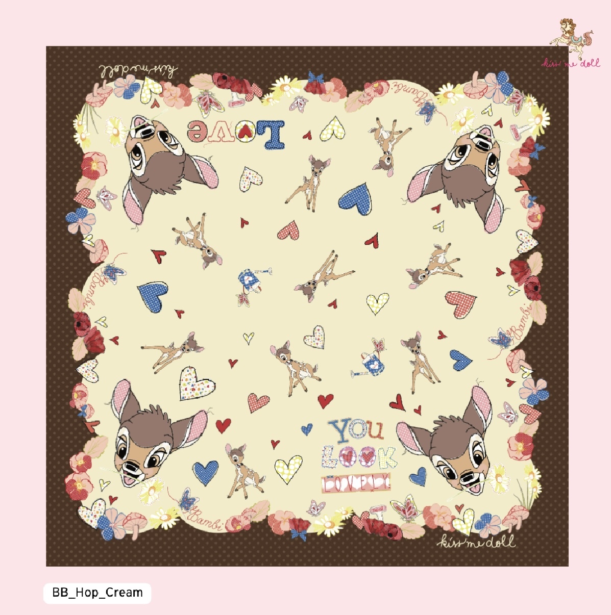 KISS ME DOLL - 真絲絲巾 ( BAMBI )