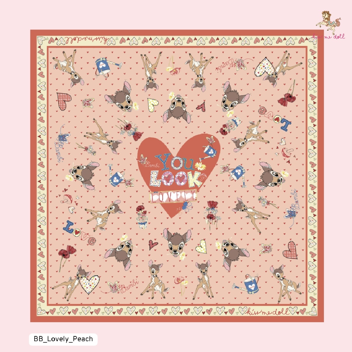 KISS ME DOLL - 真絲絲巾 ( BAMBI )