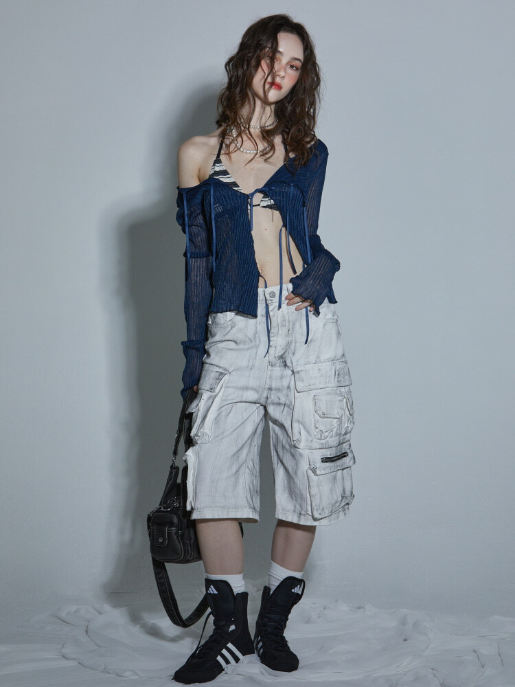 [GATELESS] MULTI POCKET BERMUDA