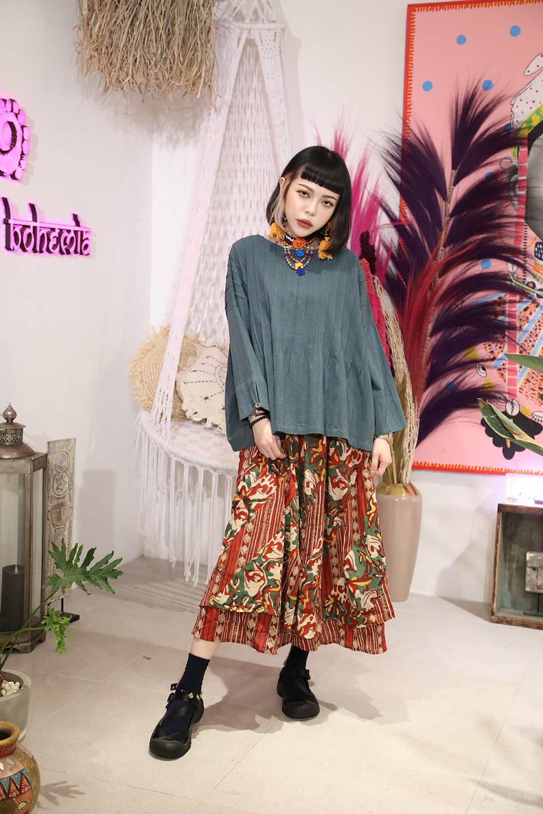 MALAIKA 半截裙 - MISK001SRD/MISK001SBK