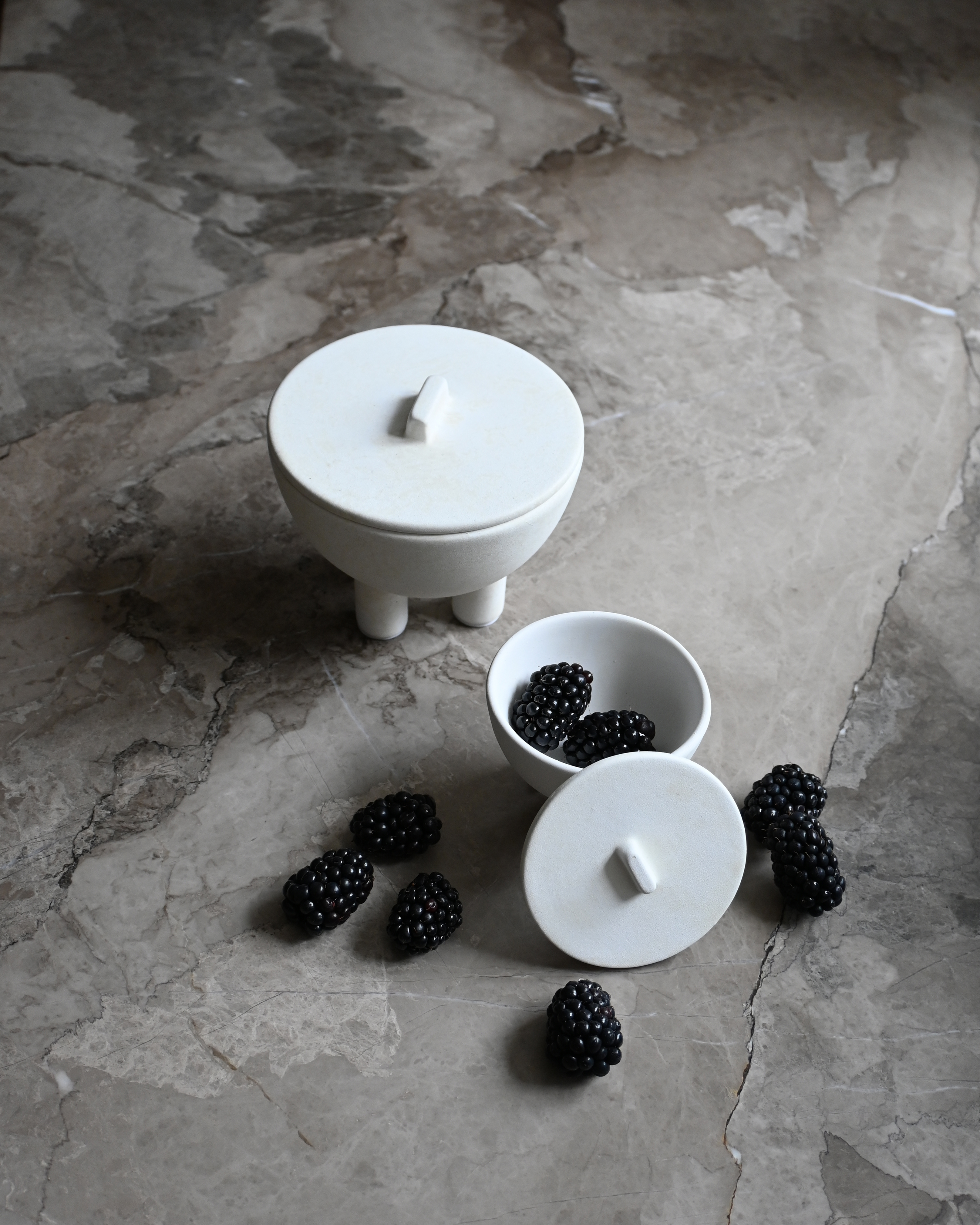 101CPH 鴨碗(附蓋)/迷你 骨白色