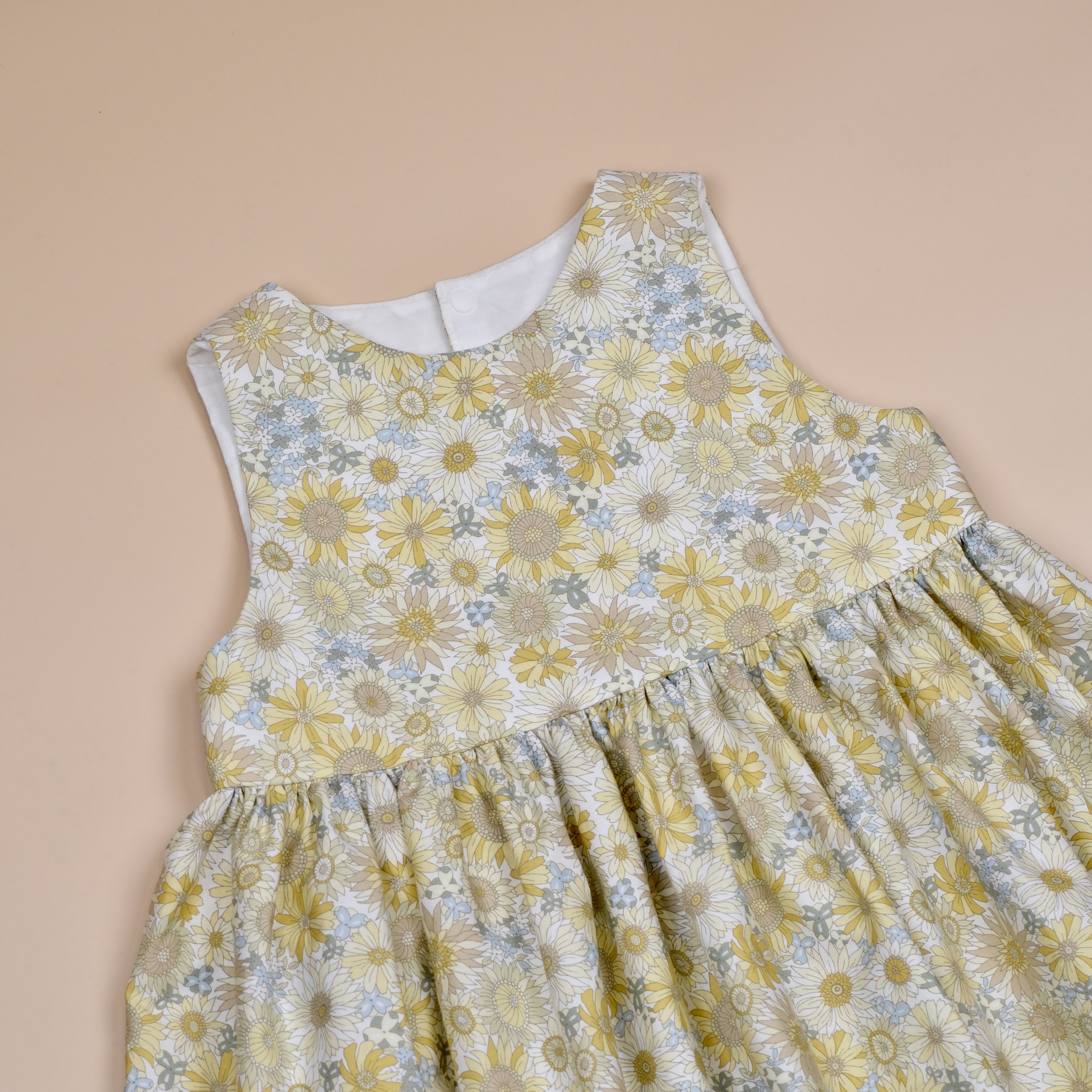微風盛夏系列 ✺ 向日葵黃 ✺ 手作女童無袖洋裝