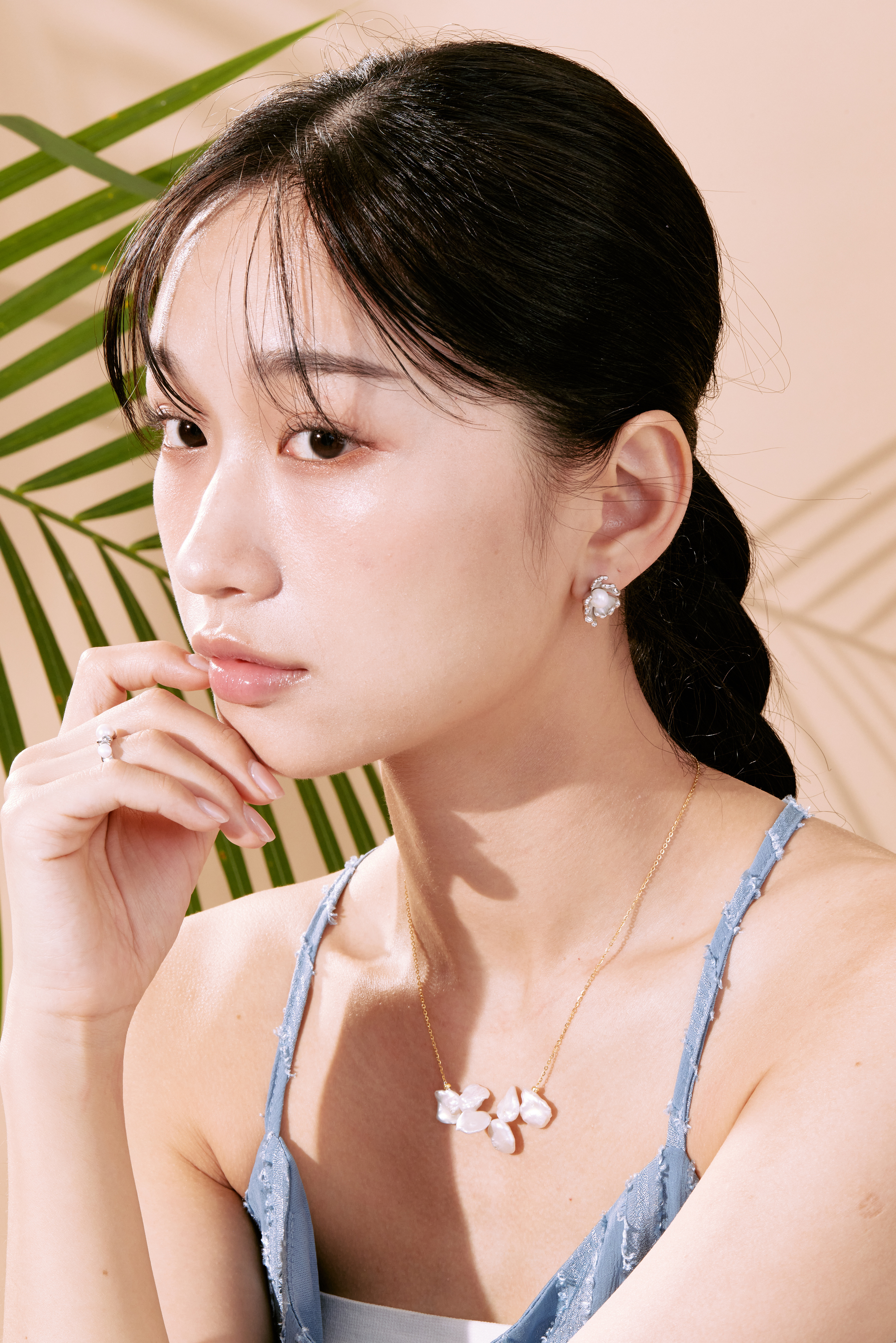 純銀不規則珍珠項鍊