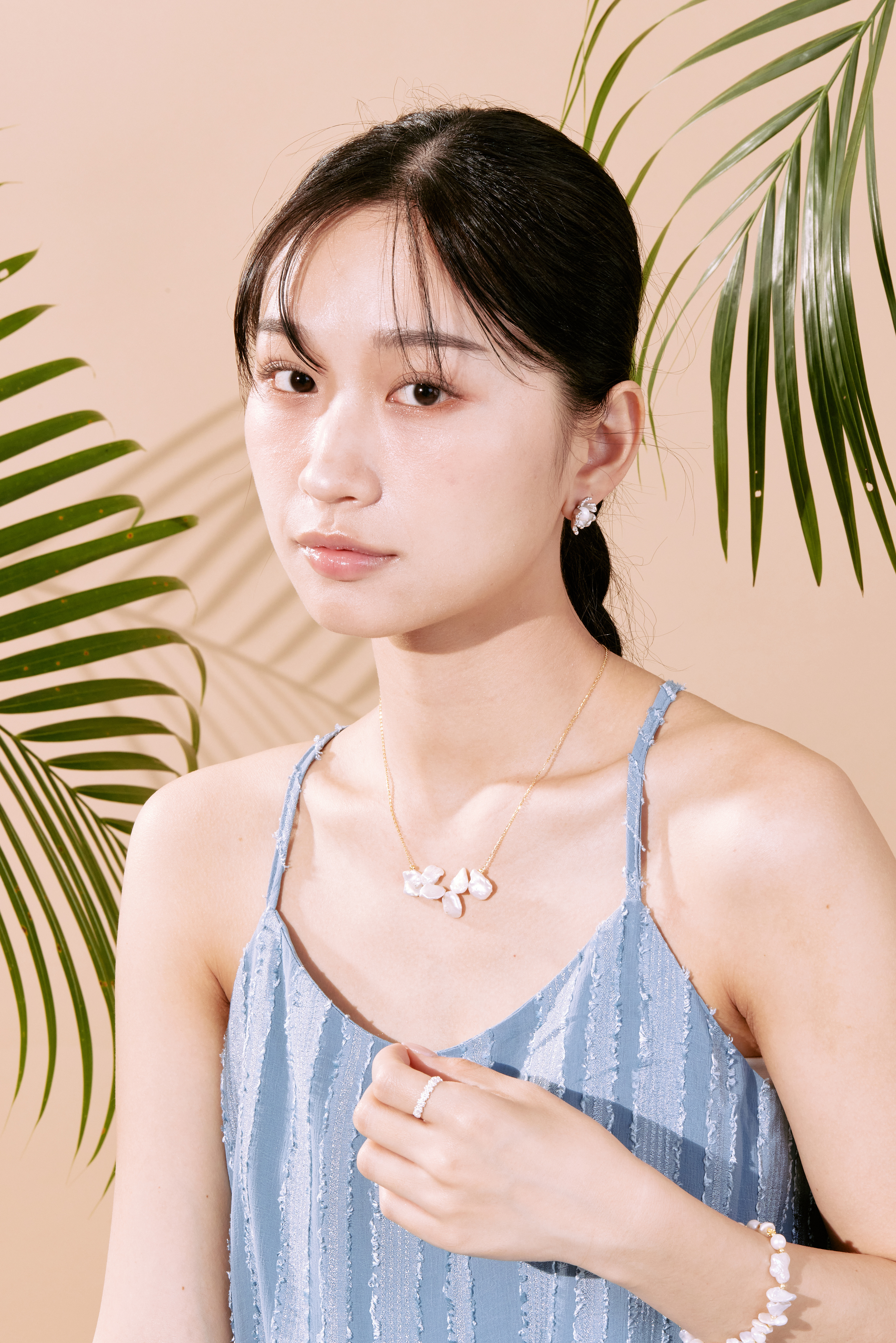 純銀不規則珍珠項鍊