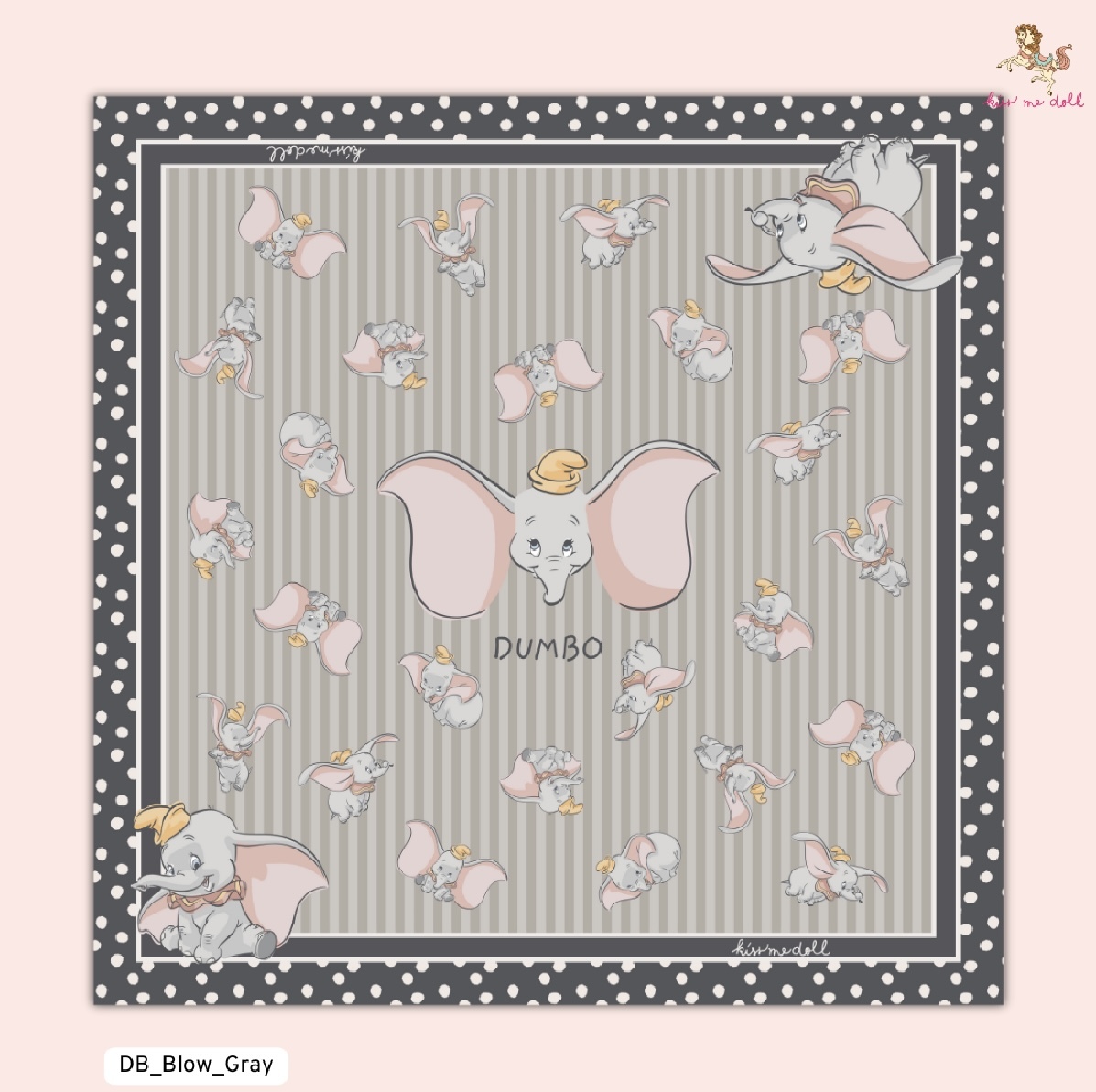 KISS ME DOLL - 真絲絲巾 ( DUMBO )