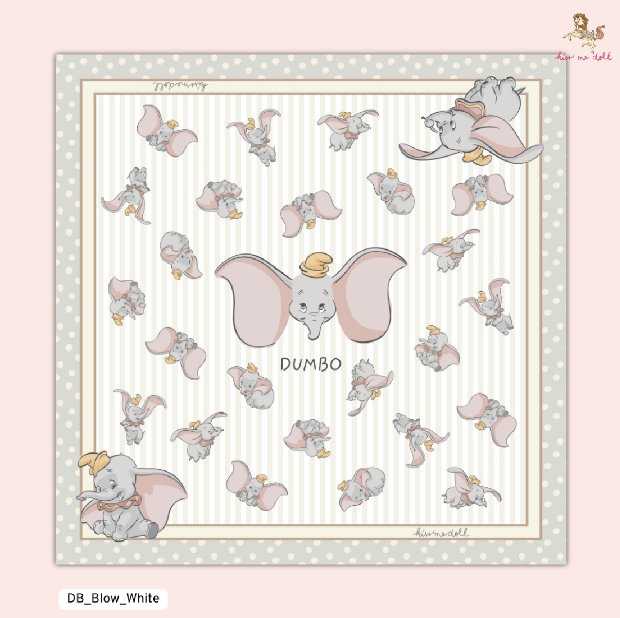 KISS ME DOLL - 真絲絲巾 ( DUMBO )