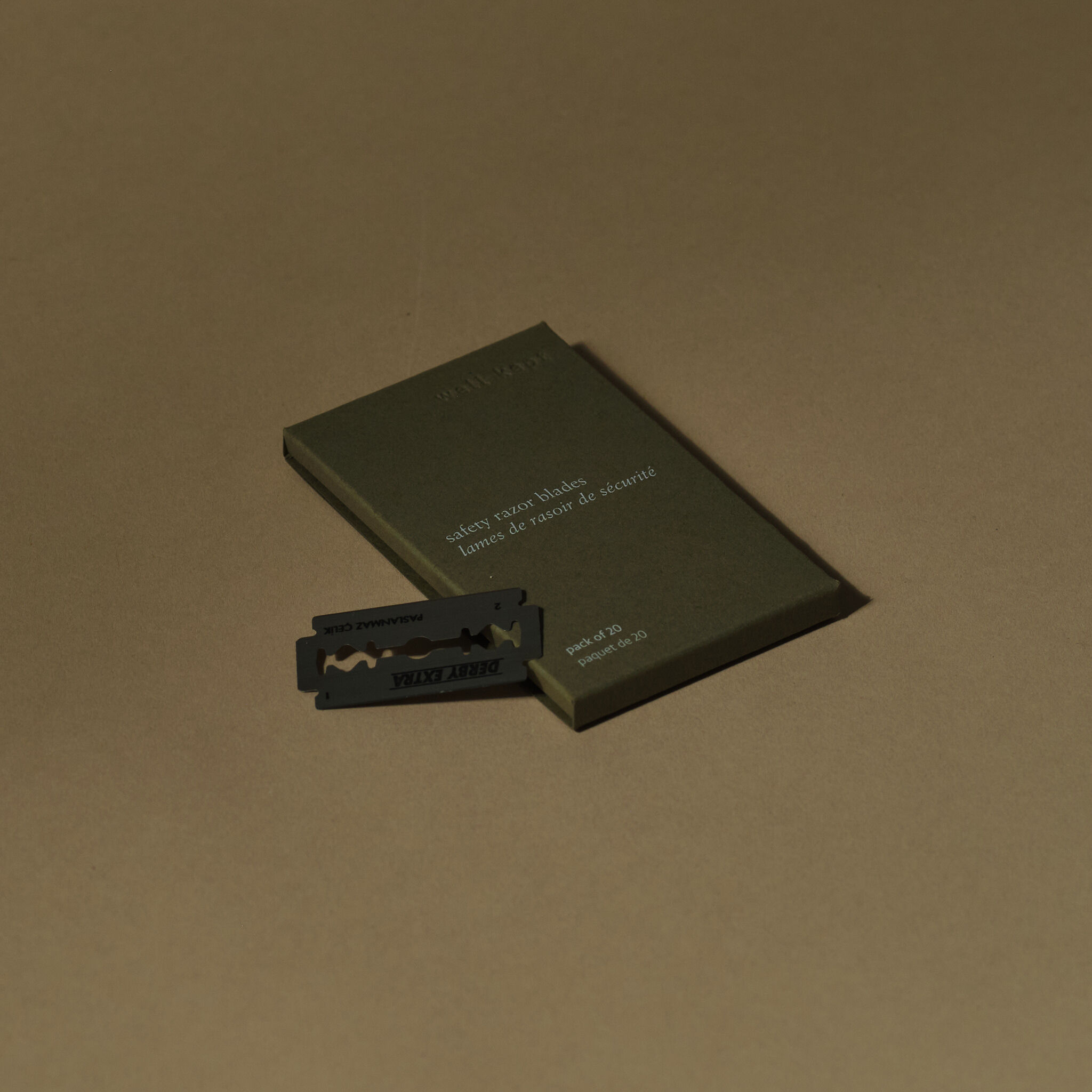 雙刃不銹鋼安全剃刀片(1盒20片)